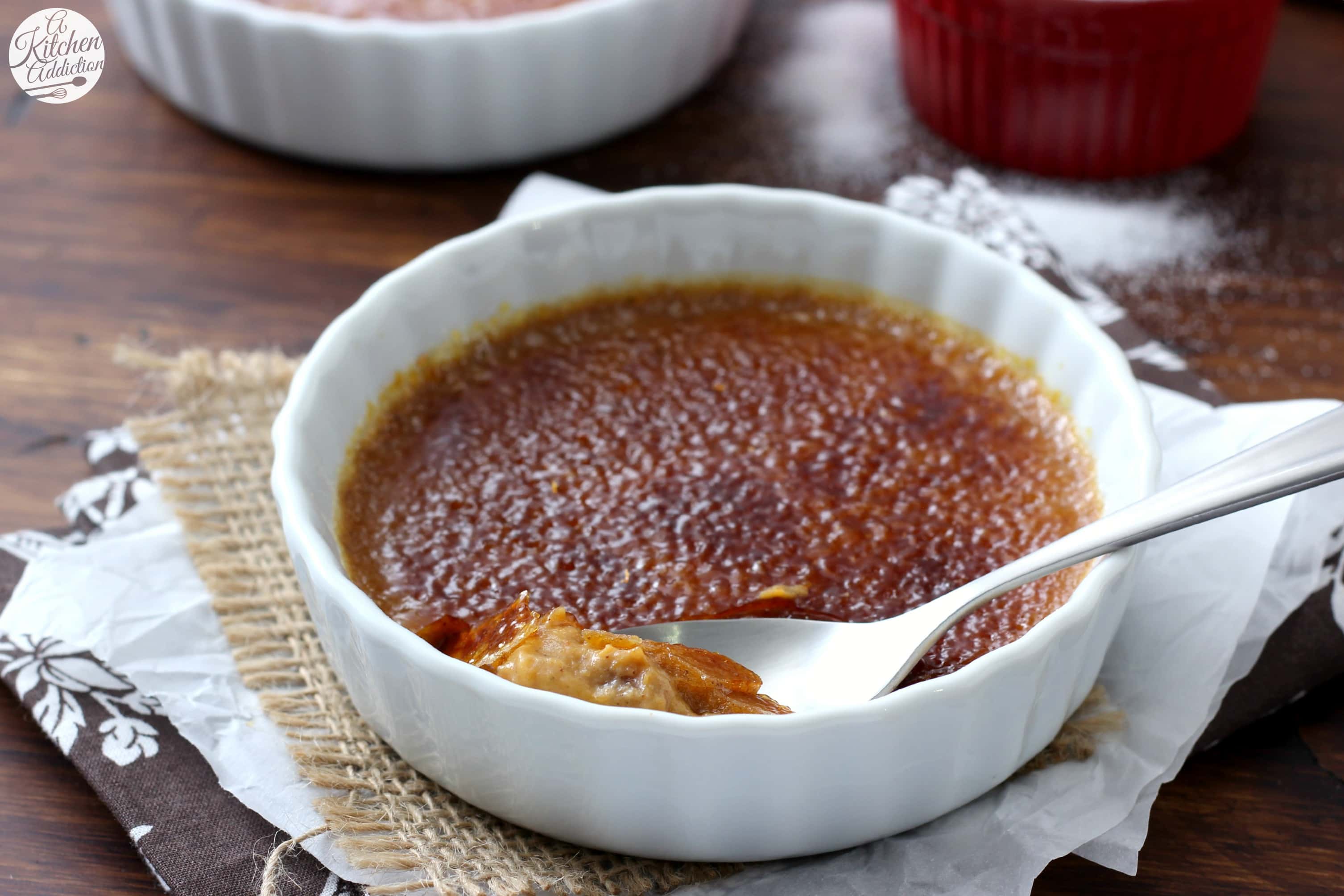 Easy Pumpkin Creme Brulee Recipe from A Kitchen Addiction