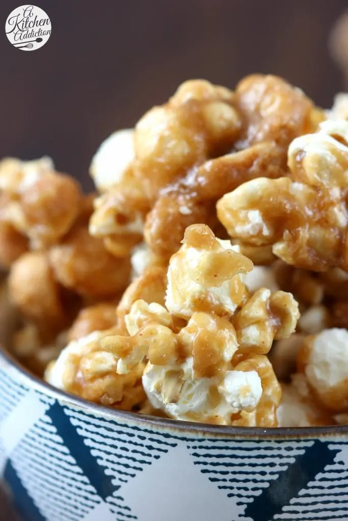 Sweet Heat Caramel Corn Snack Recipe from A Kitchen Addiction