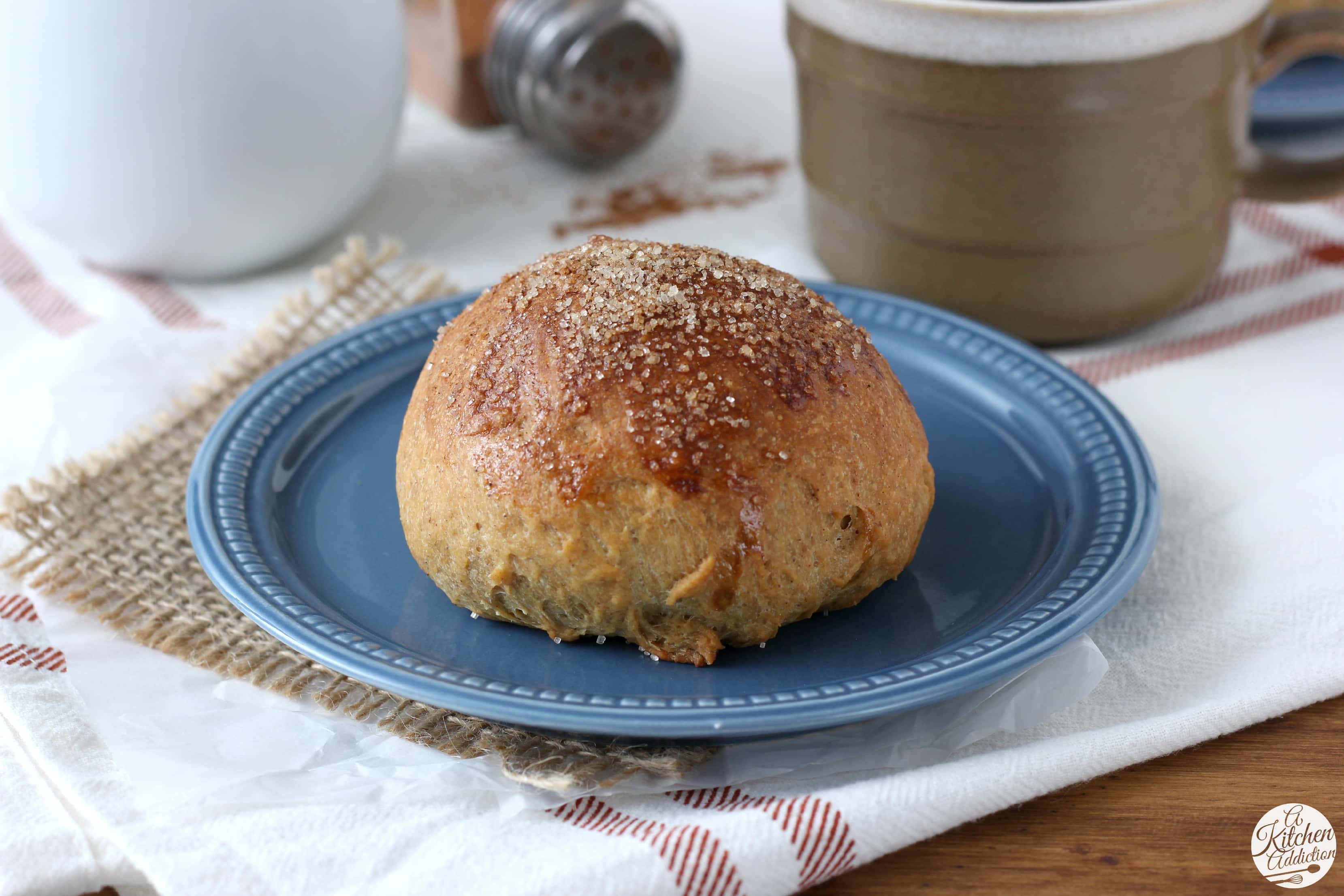 White Chocolate Caramel Gingerbread Brioche Recipe from A Kitchen Addiction