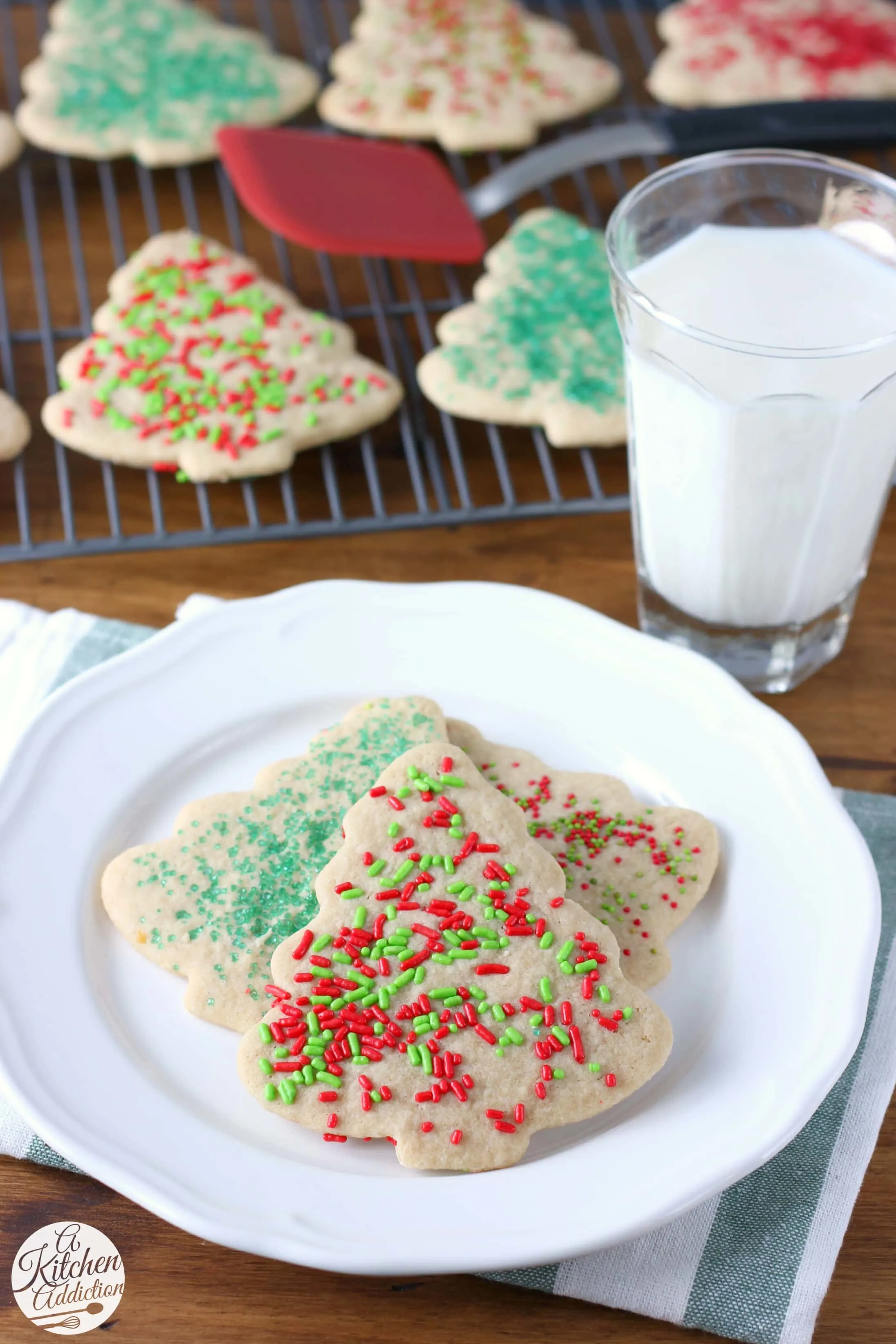 Easy Lightened Up Sugar Cookies Recipe from A Kitchen Addiction