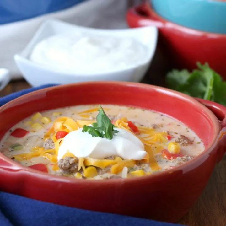 Loaded White Turkey Chili Recipe from A Kitchen Addiction