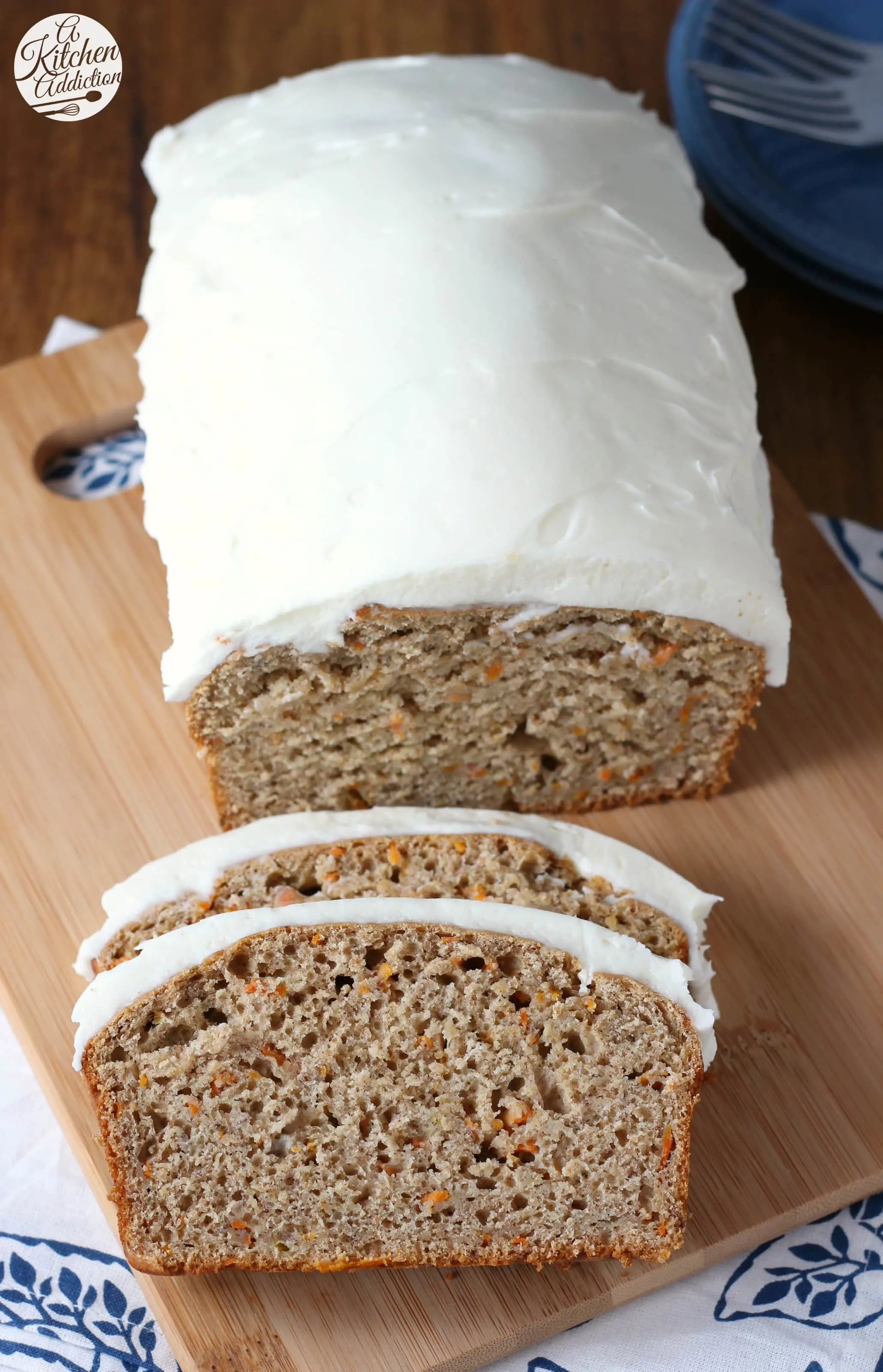 Quick and Easy Carrot Cake Banana Bread with Cream Cheese Frosting