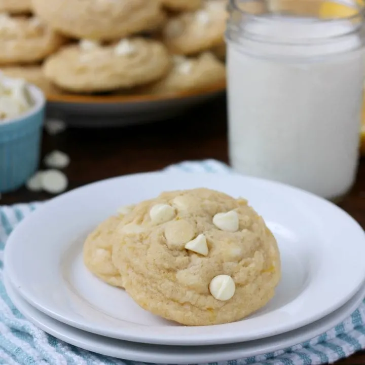 Chewy White Chocolate Lemon Cookies Recipe from A Kitchen Addiction