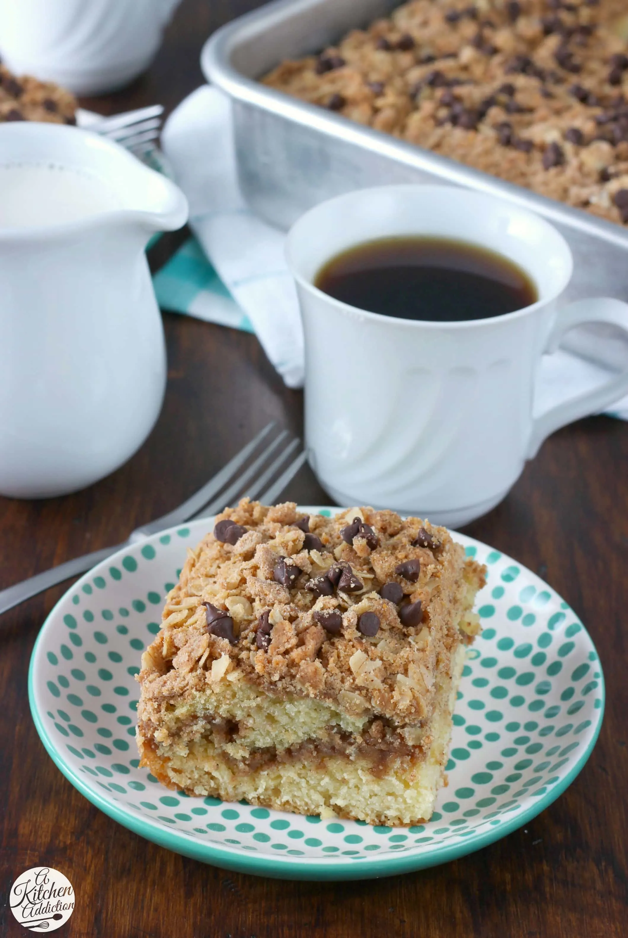 Peanut Butter Crumble Coffee Cake Recipe from A Kitchen Addiction