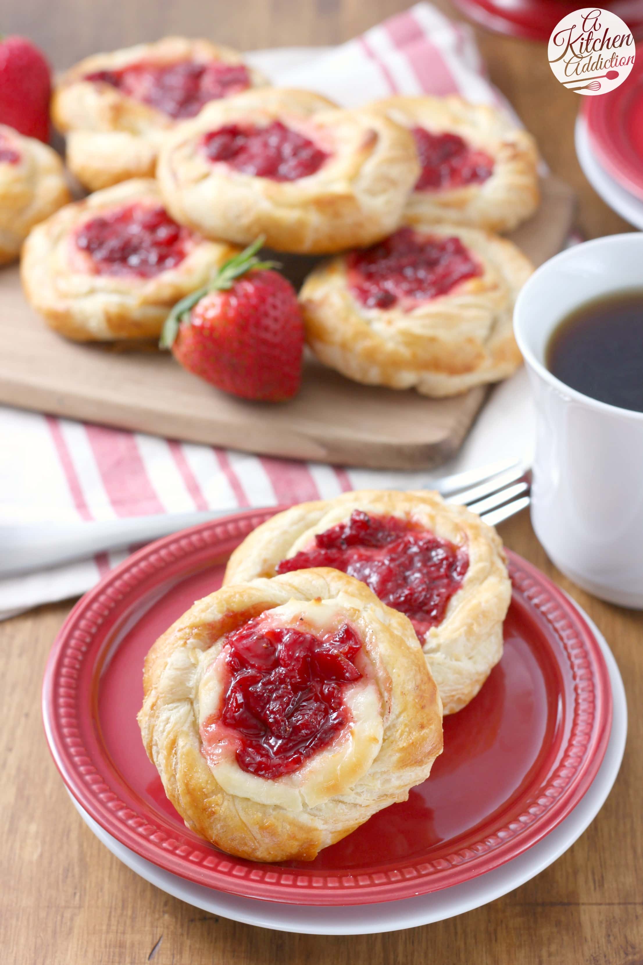 Strawberries and Cream Cheese Danishes Recipe for A Kitchen Addiction