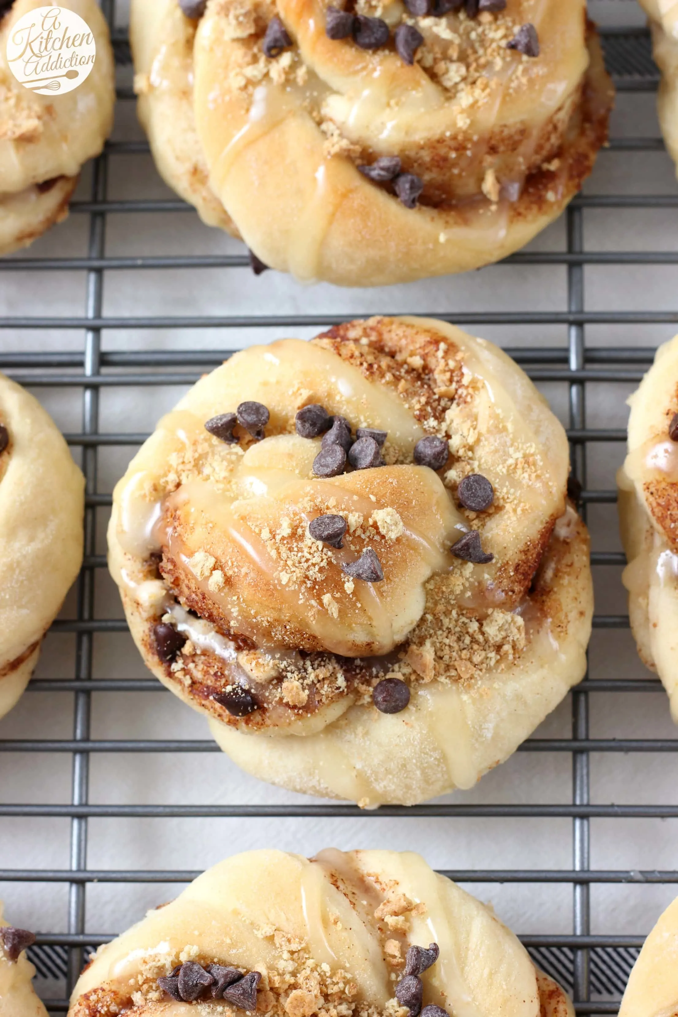 S'mores Cinnamon Twists Recipe from A Kitchen Addiction