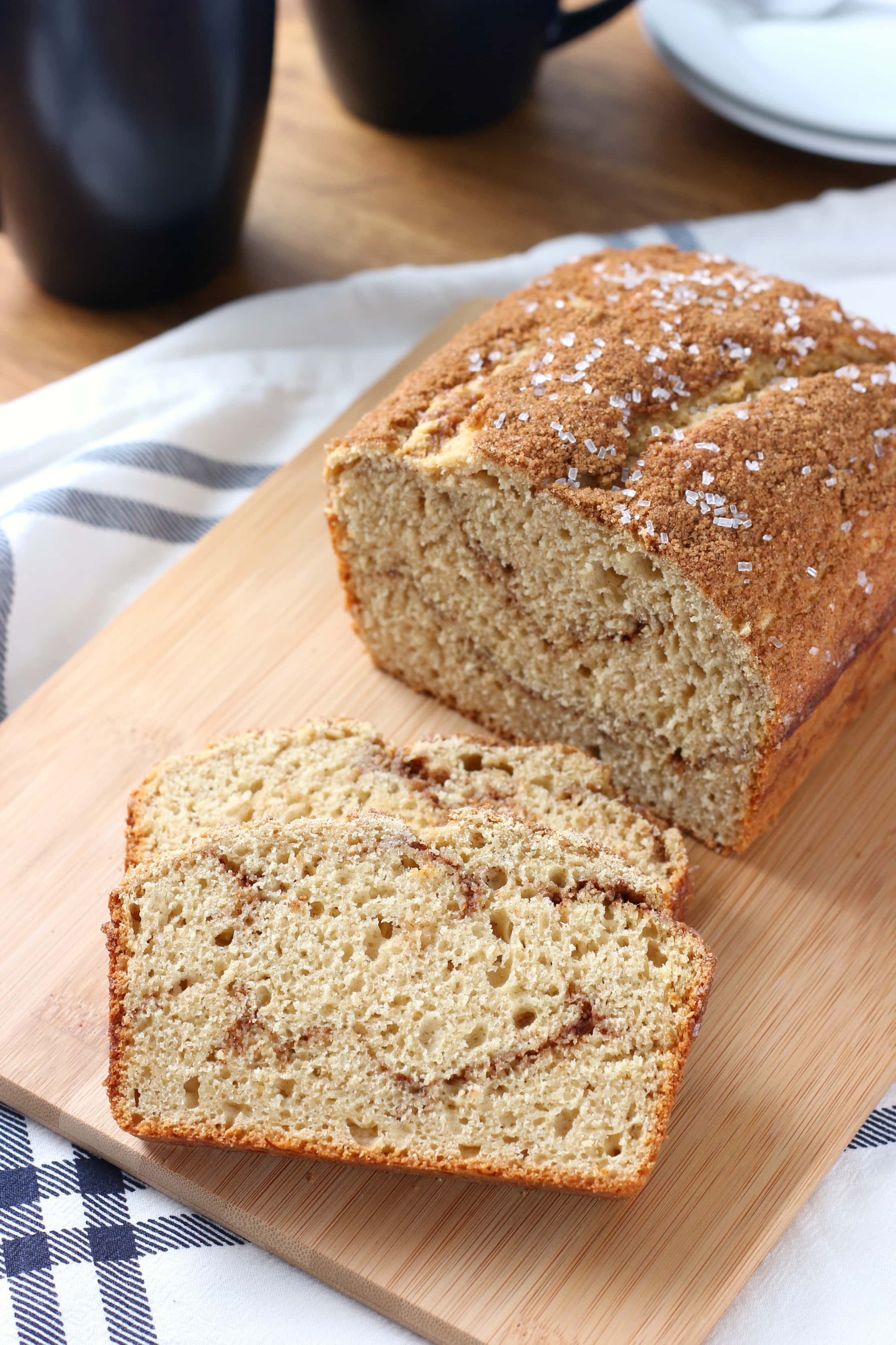 Cinnamon Swirl Maple Yogurt Quick Bread Recipe from A Kitchen Addiction