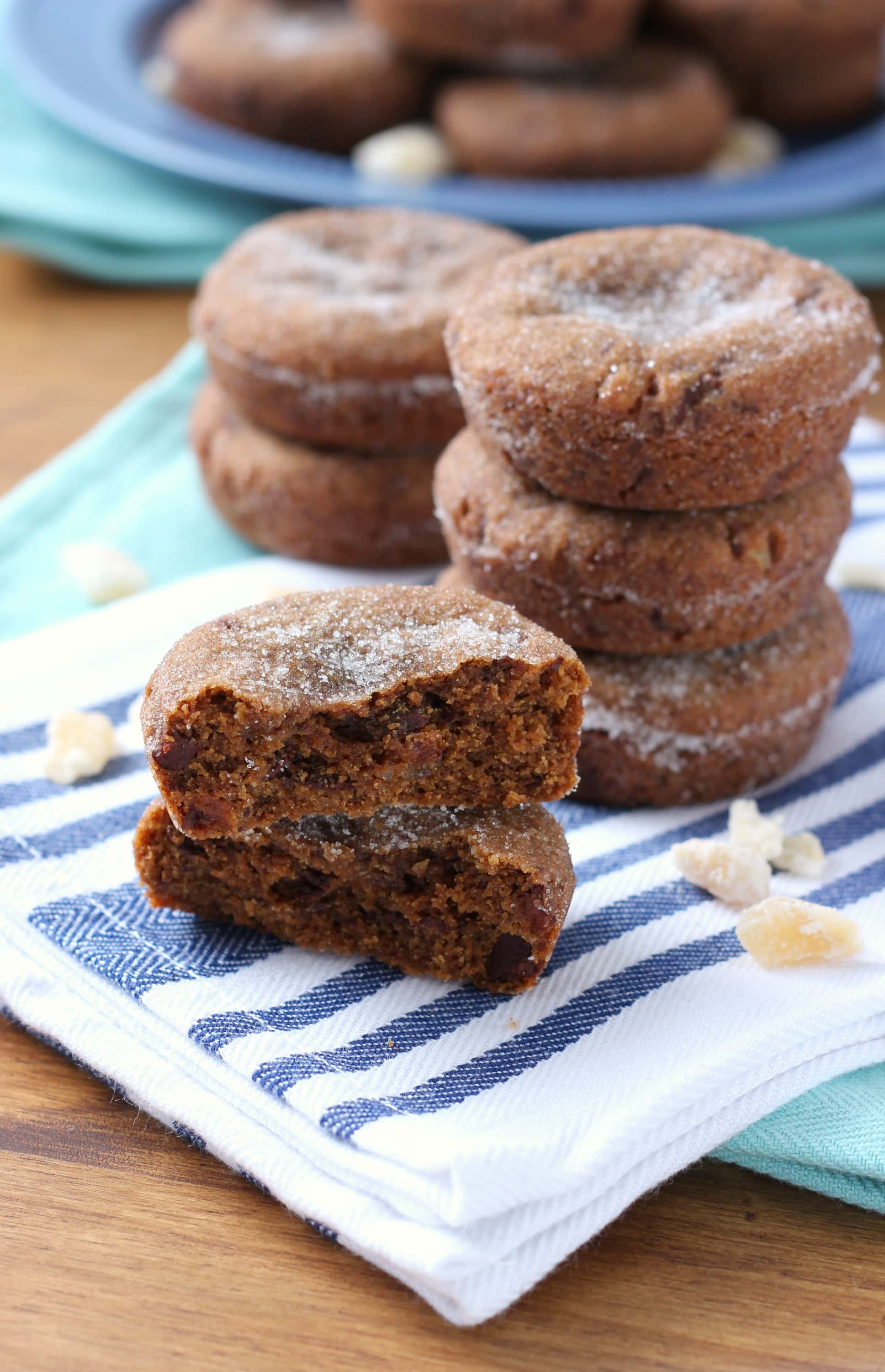 Double Ginger Molasses Cookies Recipe from A Kitchen Addiction