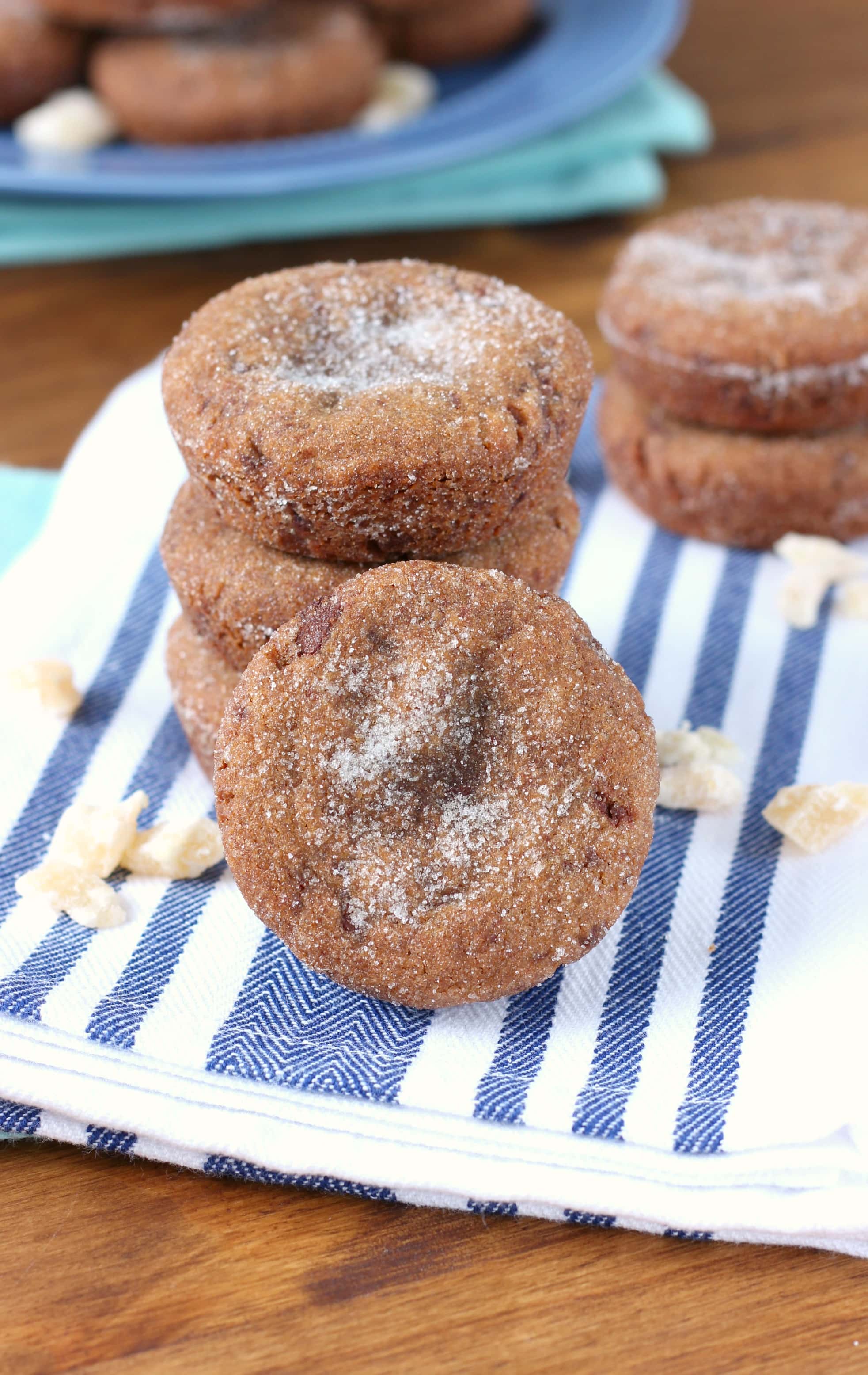 Double Ginger Molasses Cookies Recipe from A Kitchen Addiction