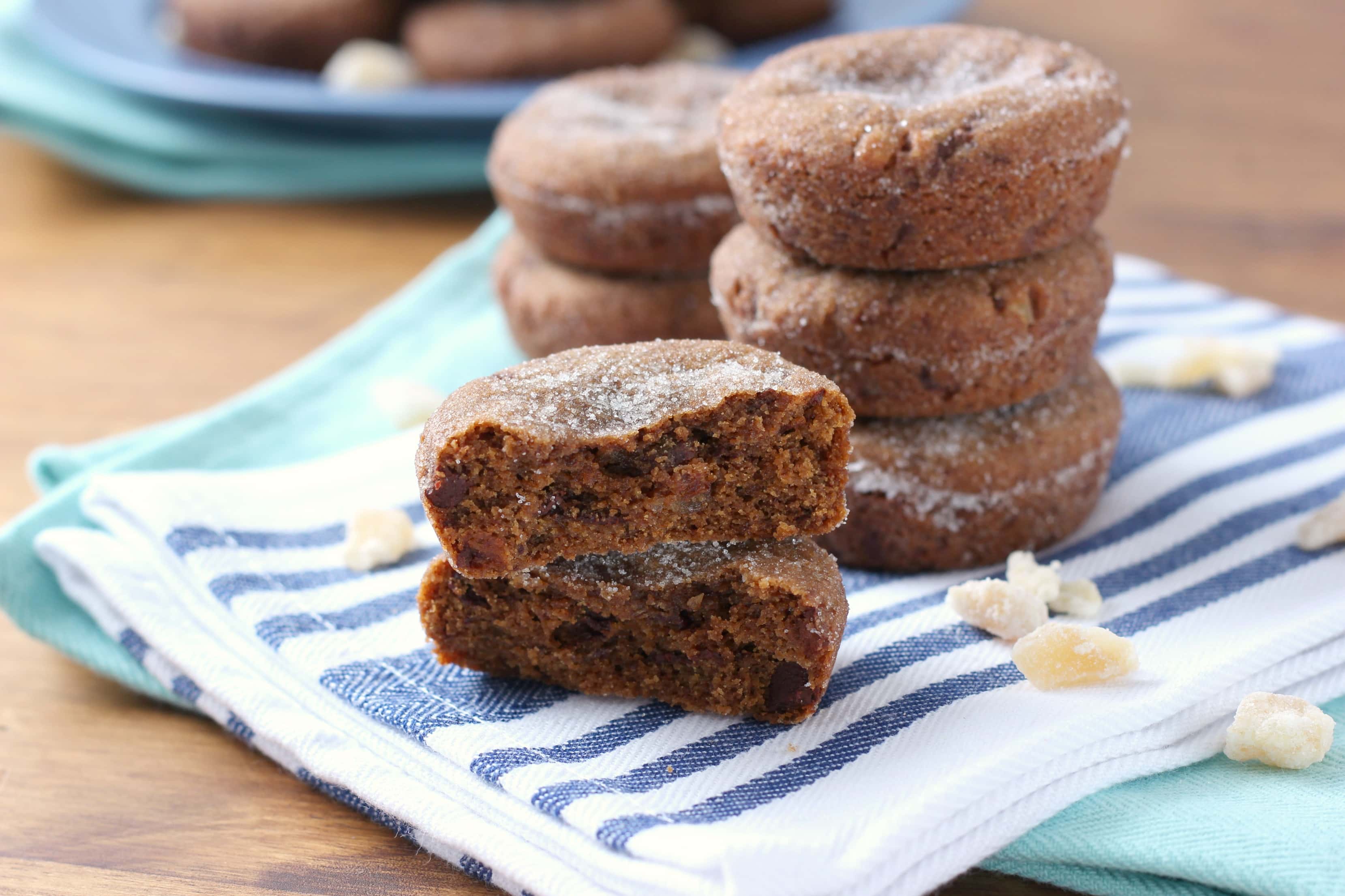 Double Ginger Molasses Cookies Recipe from A Kitchen Addiction