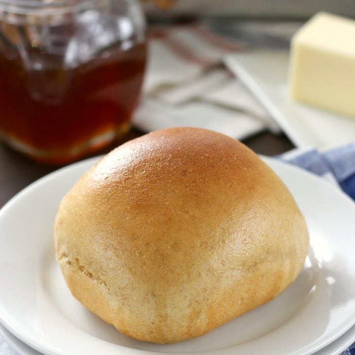 30 Minute Honey Wheat Dinner Rolls Recipe from A Kitchen Addiction