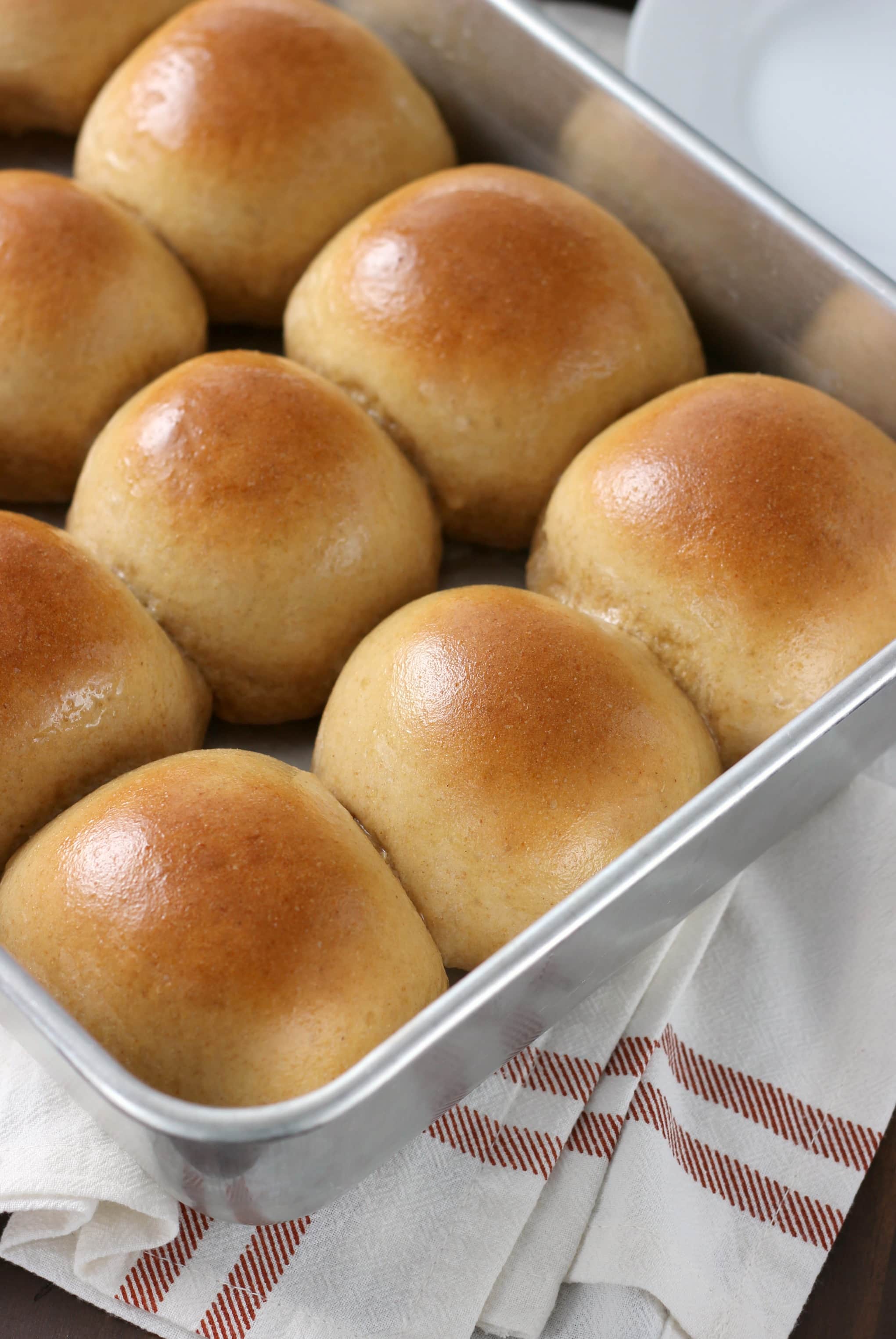 Quick and Easy 30 Minute Honey Wheat Dinner Rolls Recipe from A Kitchen Addiction