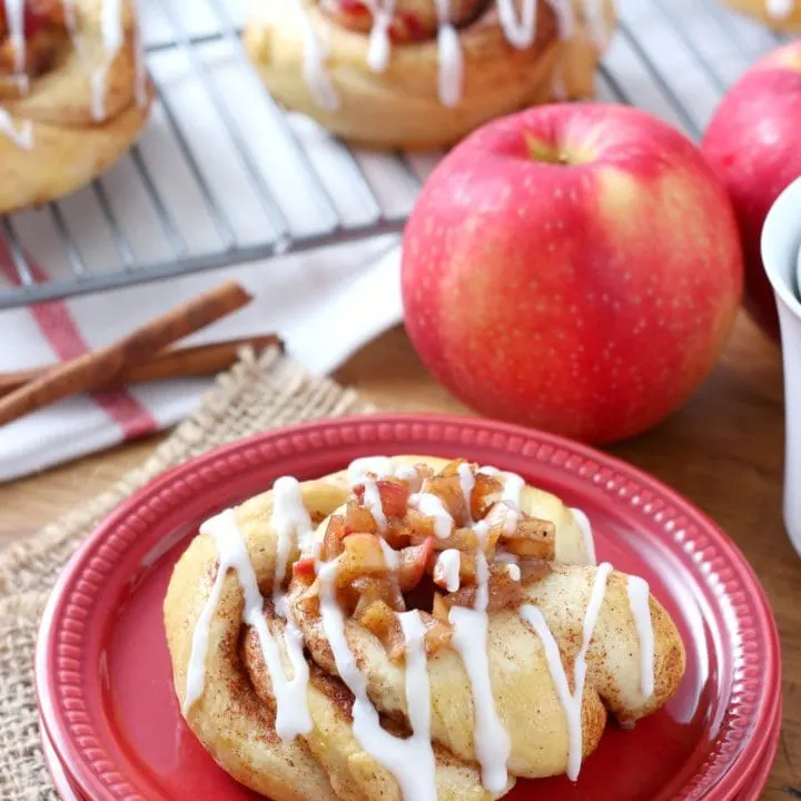 Apple Pie Filled Cinnamon Twists Recipe from A Kitchen Addiction