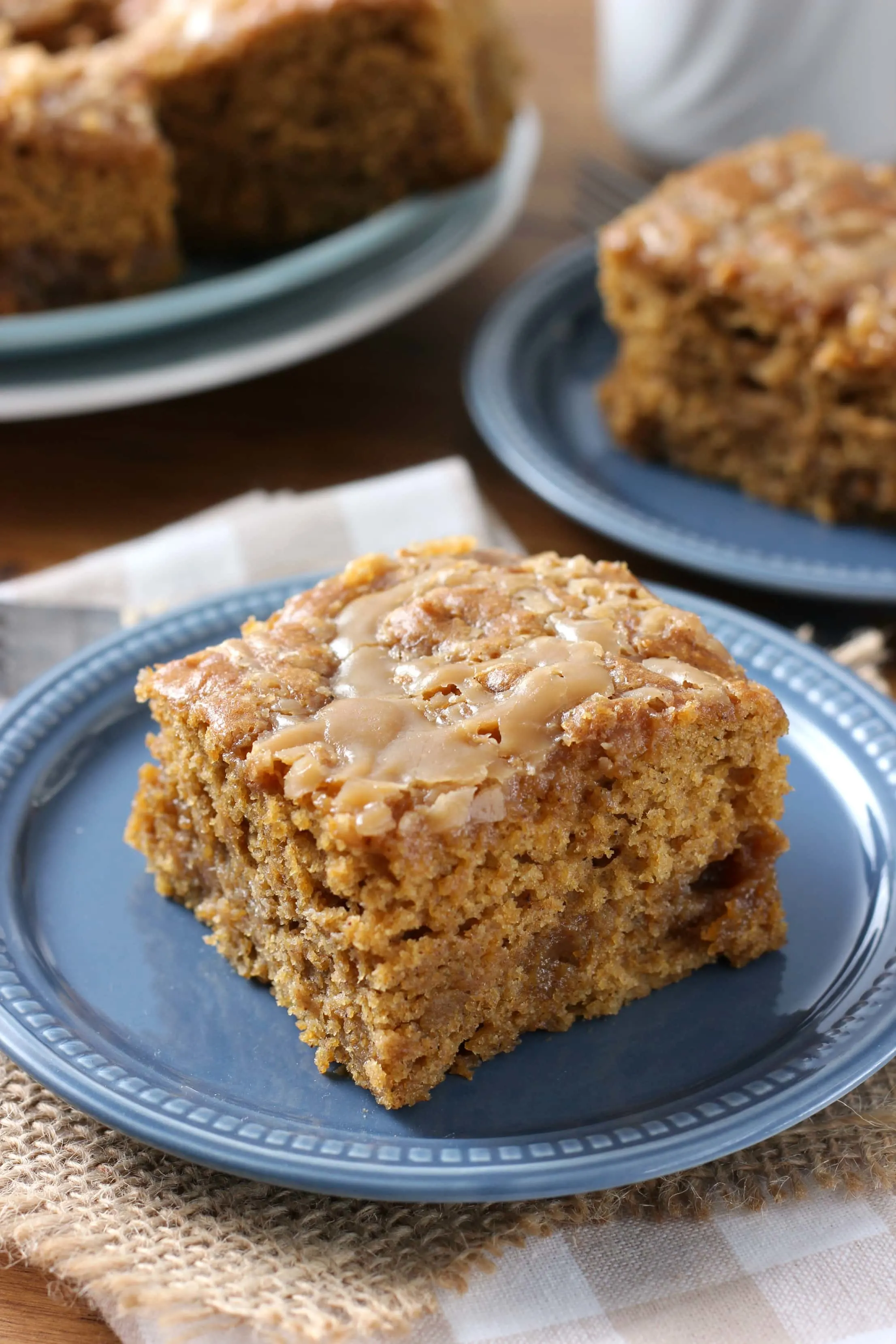 Easy Gooey Salted Caramel Pumpkin Cake Recipe from A Kitchen Addiction