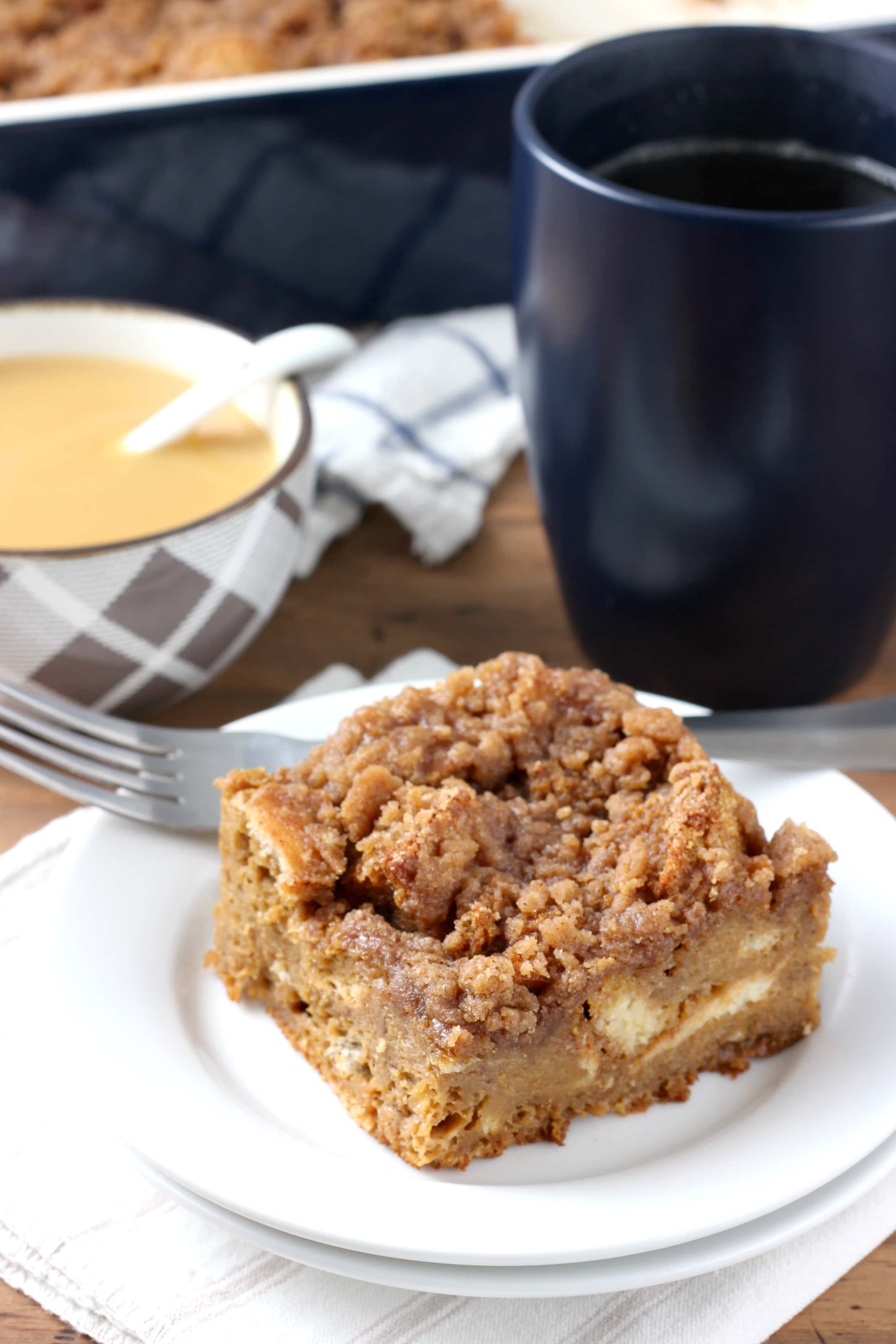 Eggnog Gingerbread French Toast Bake Recipe from A Kitchen Addiction