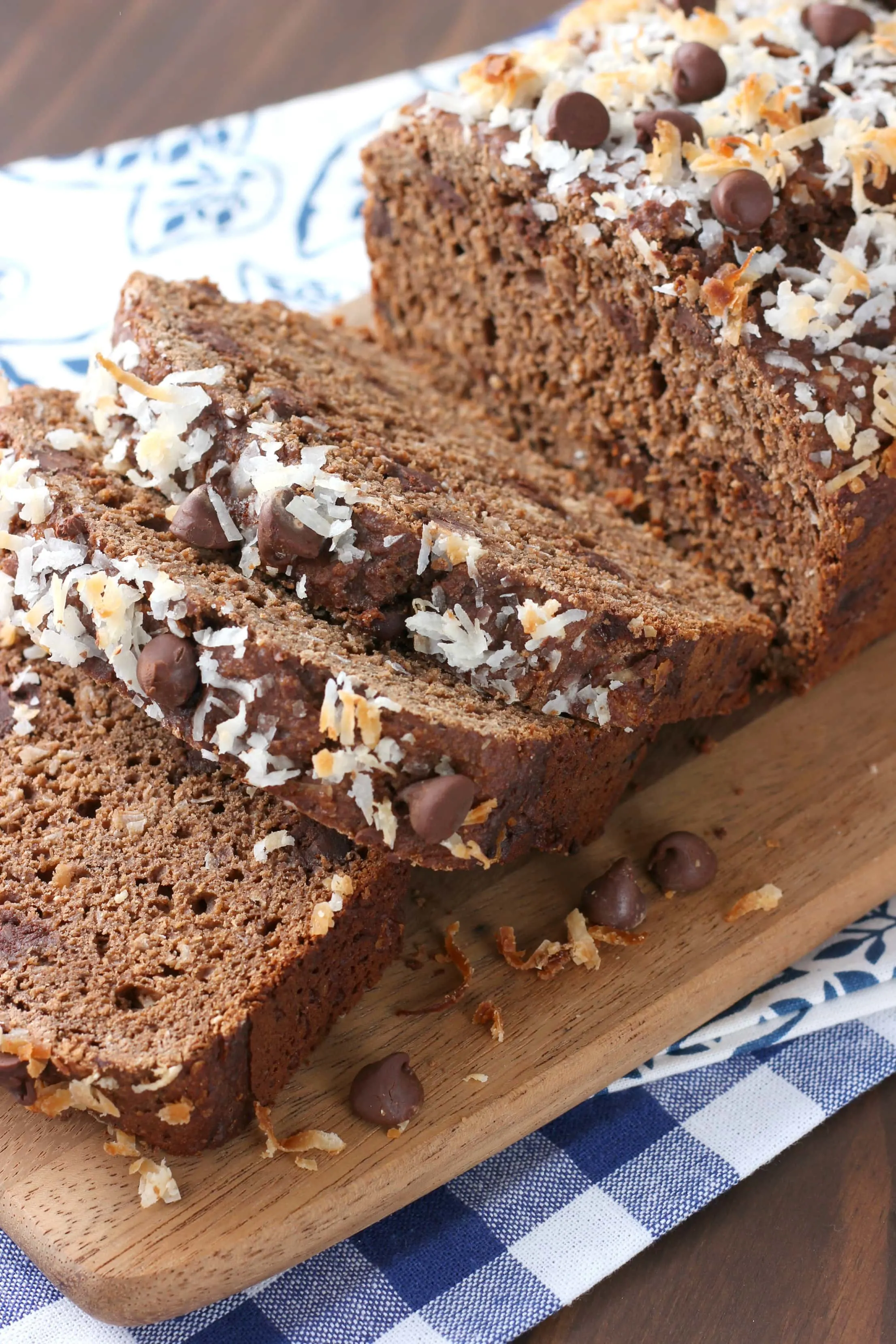 Whole Wheat Chocolate Coconut Quick Bread Recipe from A Kitchen Addiction