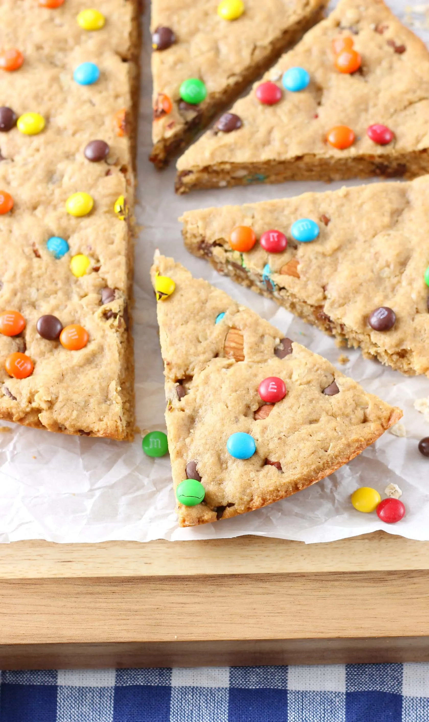 Healthier Peanut Butter Granola Cookie Wedges Recipe from A Kitchen Addiction