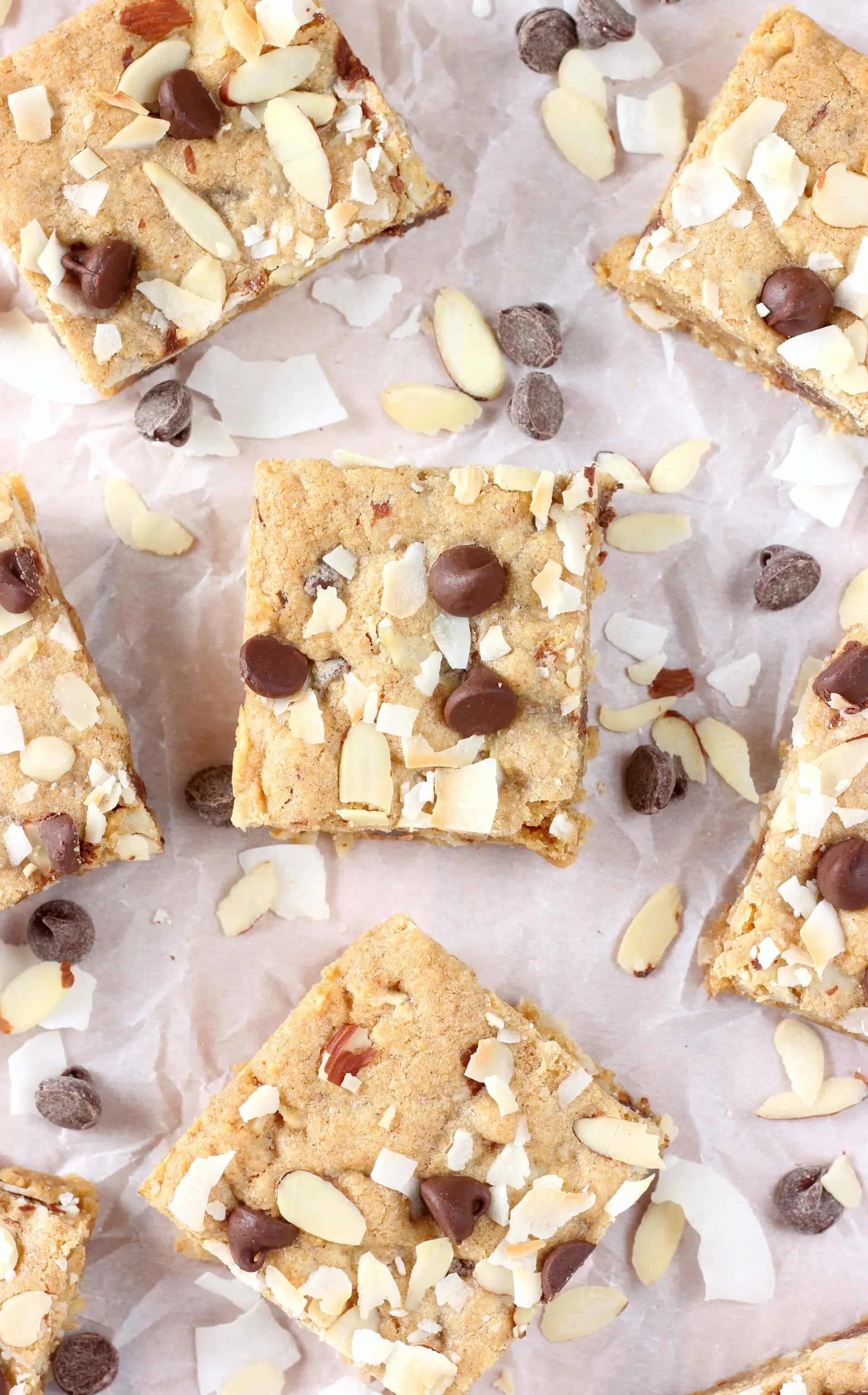 Easy Almond Joy Blondies Recipe from A Kitchen Addiction