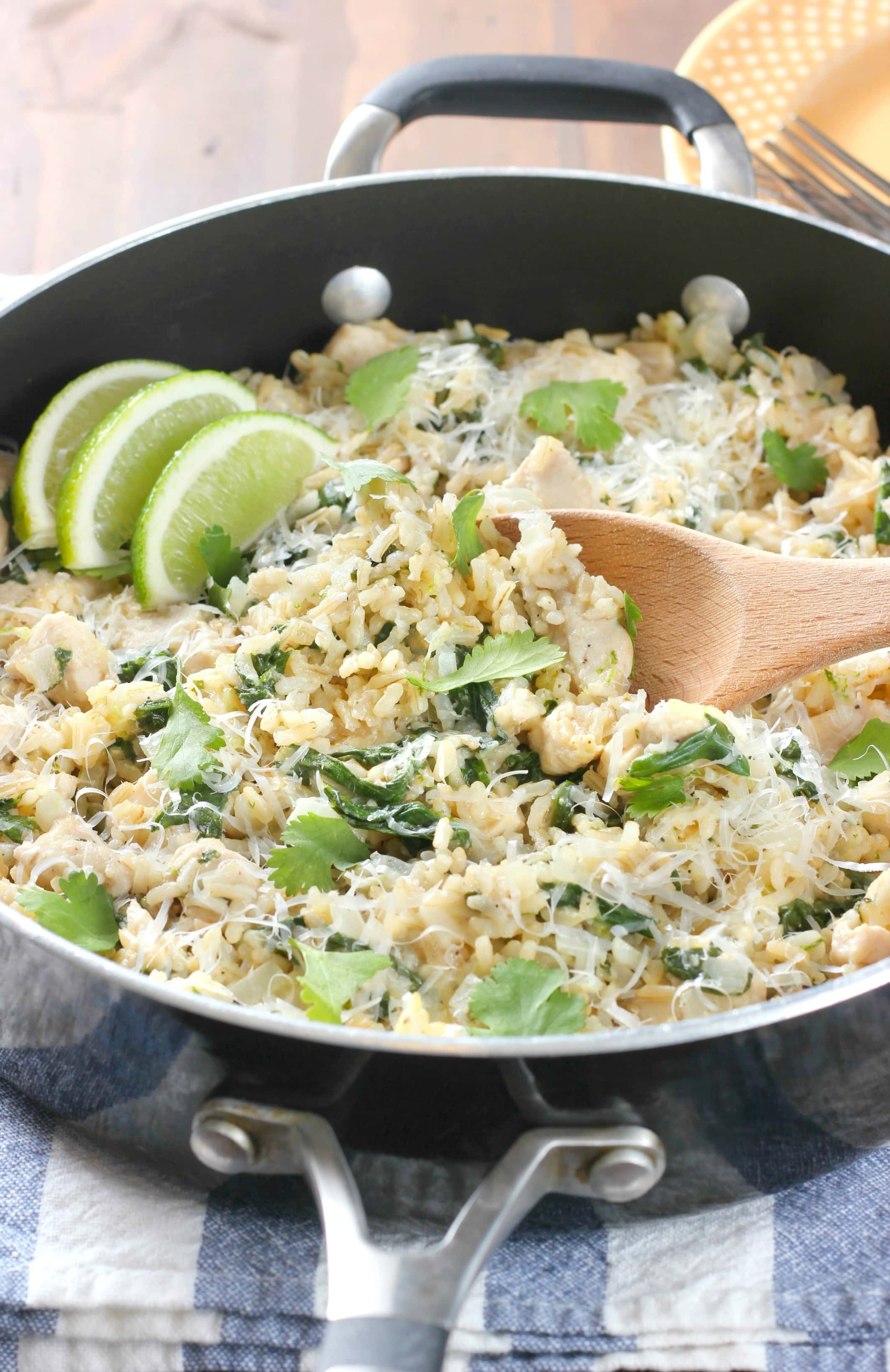 Cilantro Lime Chicken With Rice Skillet A Kitchen Addiction