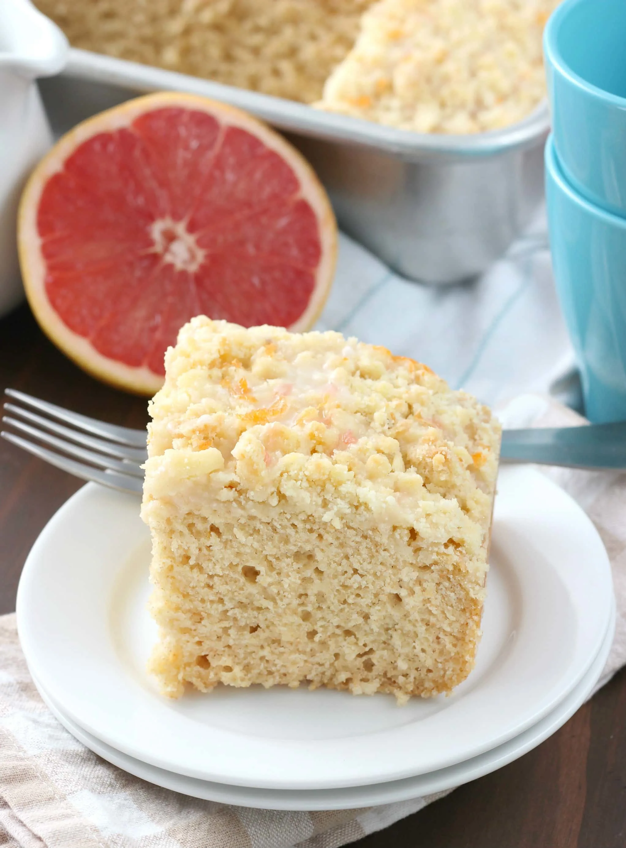 Grapefruit Yogurt Coffee Cake Recipe from A Kitchen Addiction