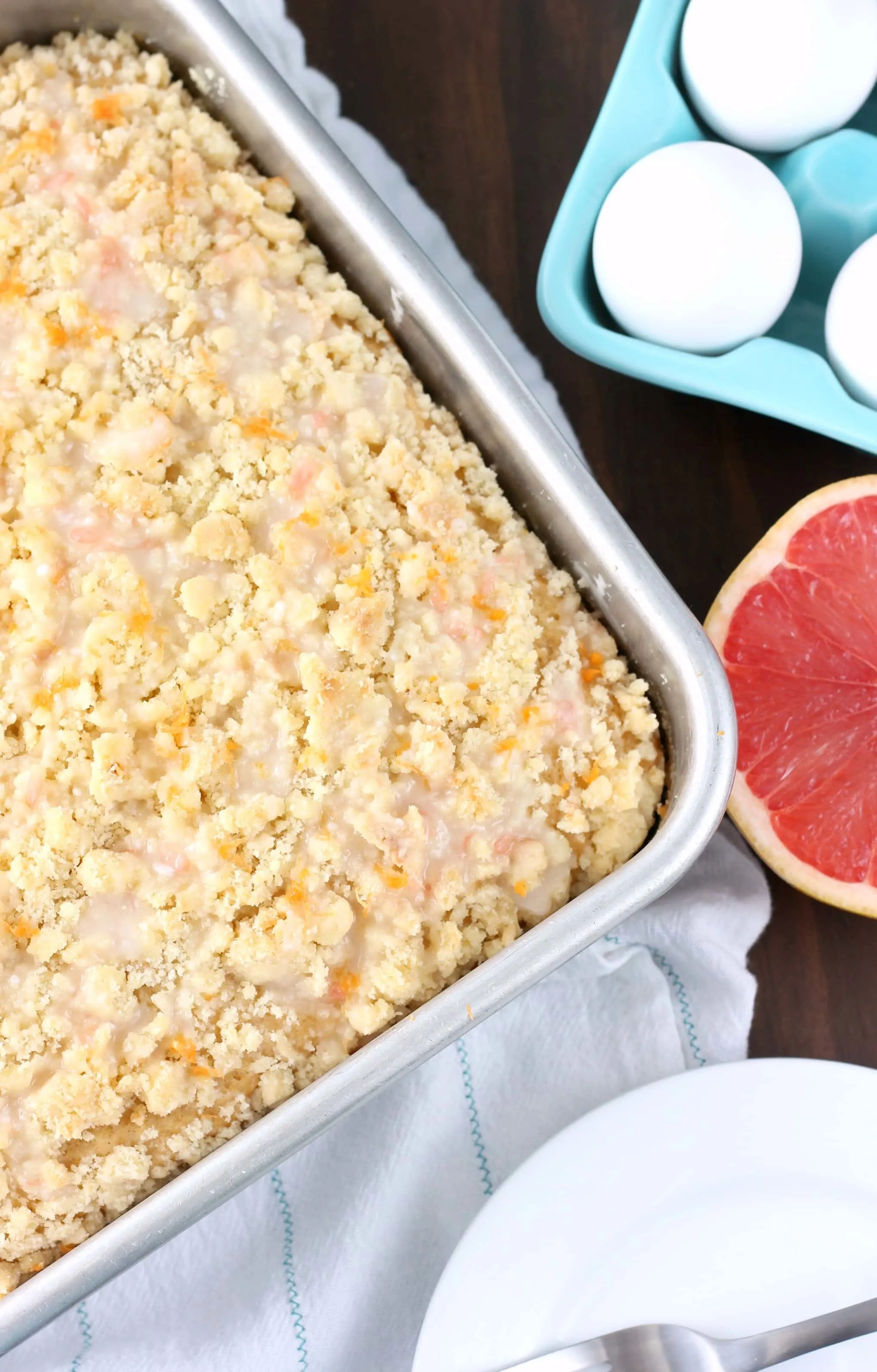 Grapefruit Yogurt Coffee Cake Recipe from A Kitchen Addiction