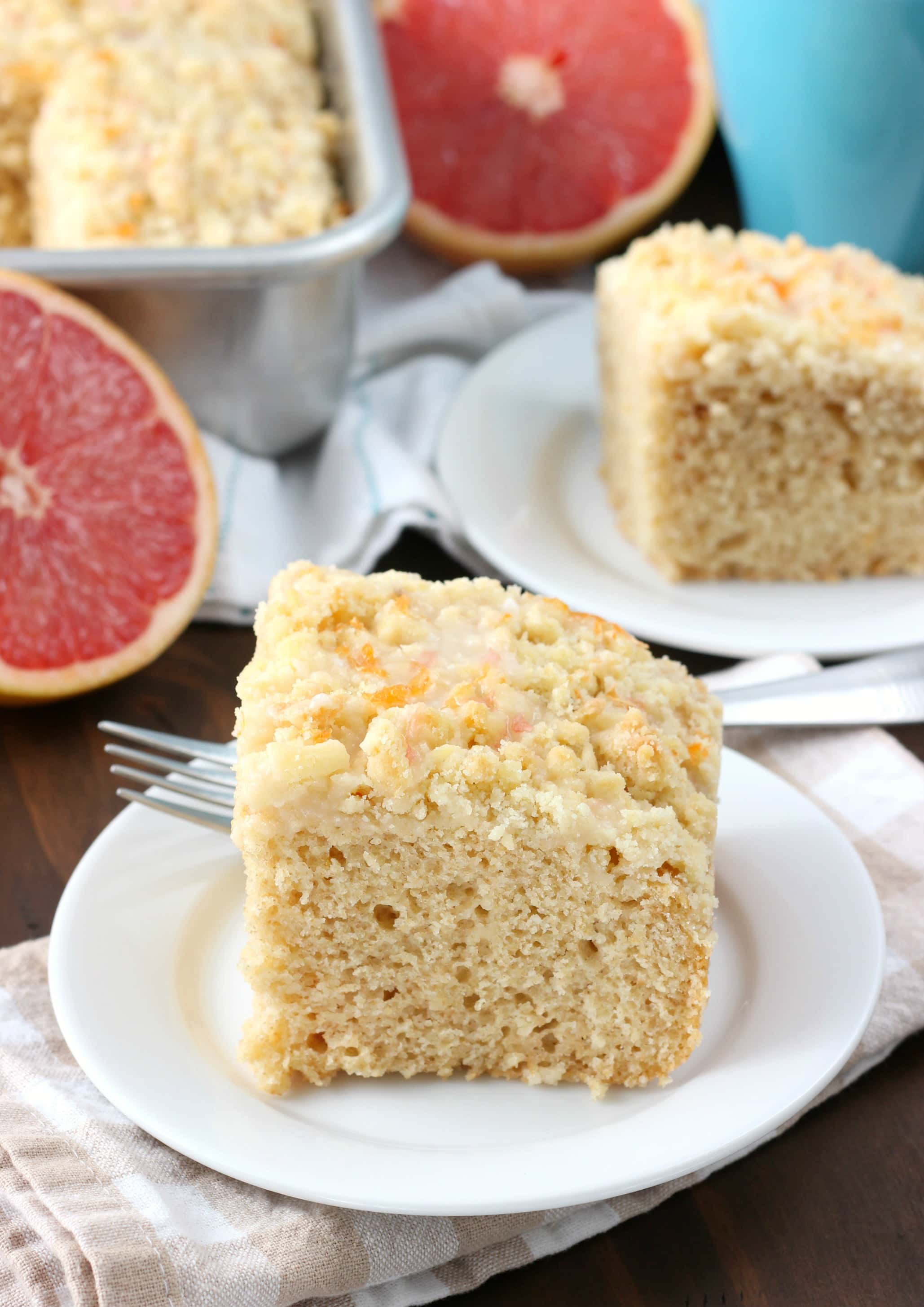 Grapefruit Yogurt Coffee Cake Recipe from A Kitchen Addiction