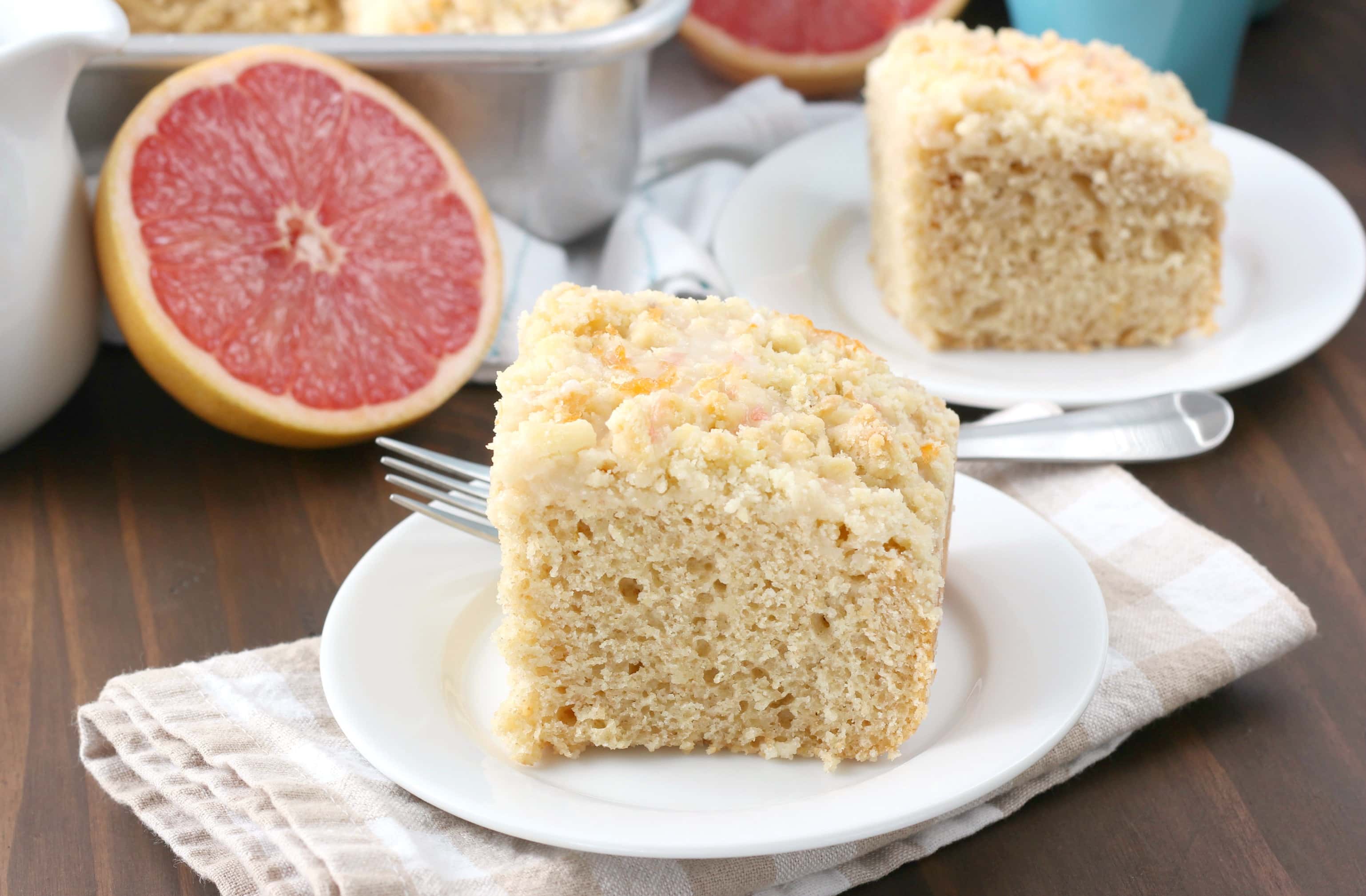 Grapefruit Yogurt Coffee Cake Recipe from A Kitchen Addiction