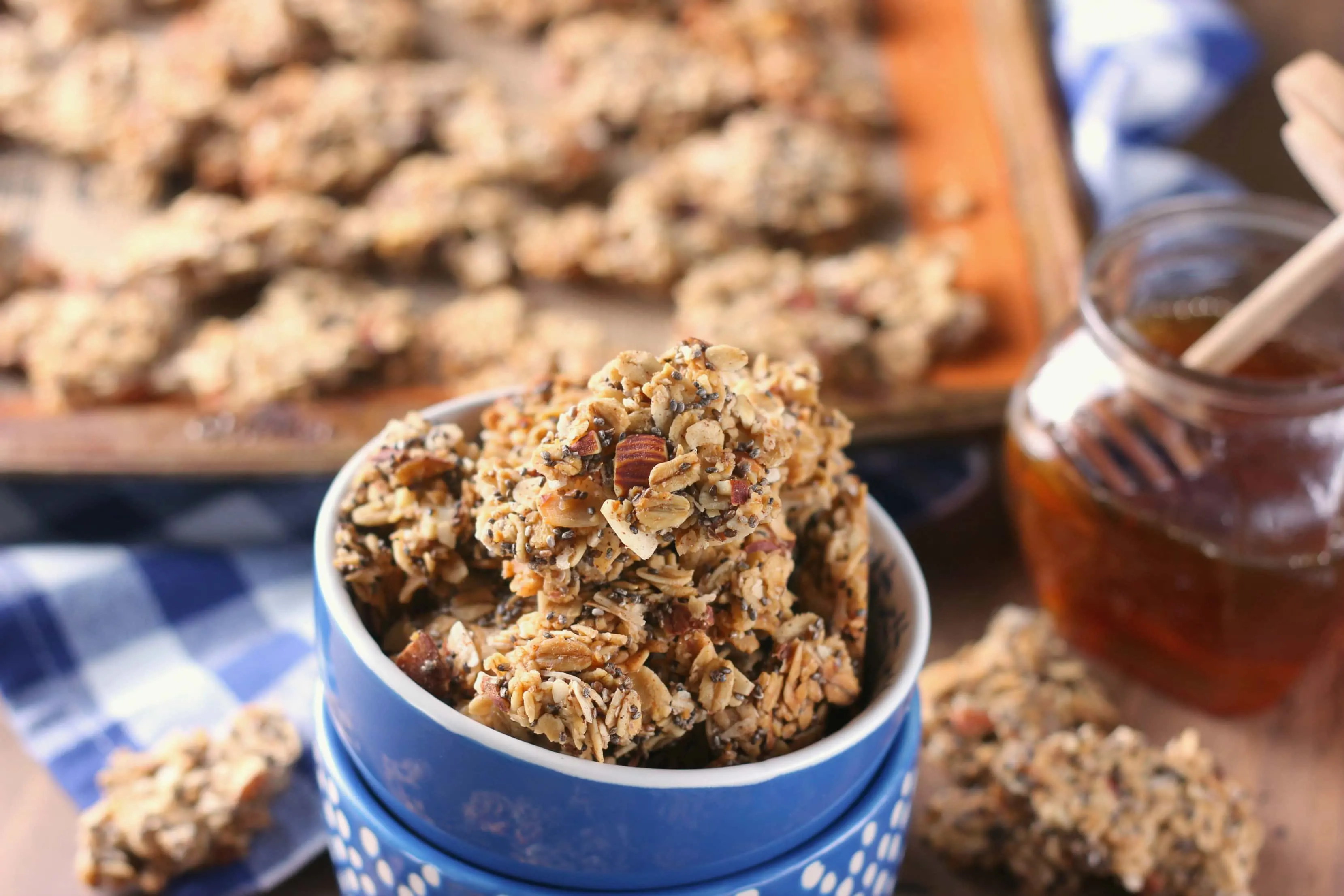 Coconut Honey Almond Granola Clusters Recipe