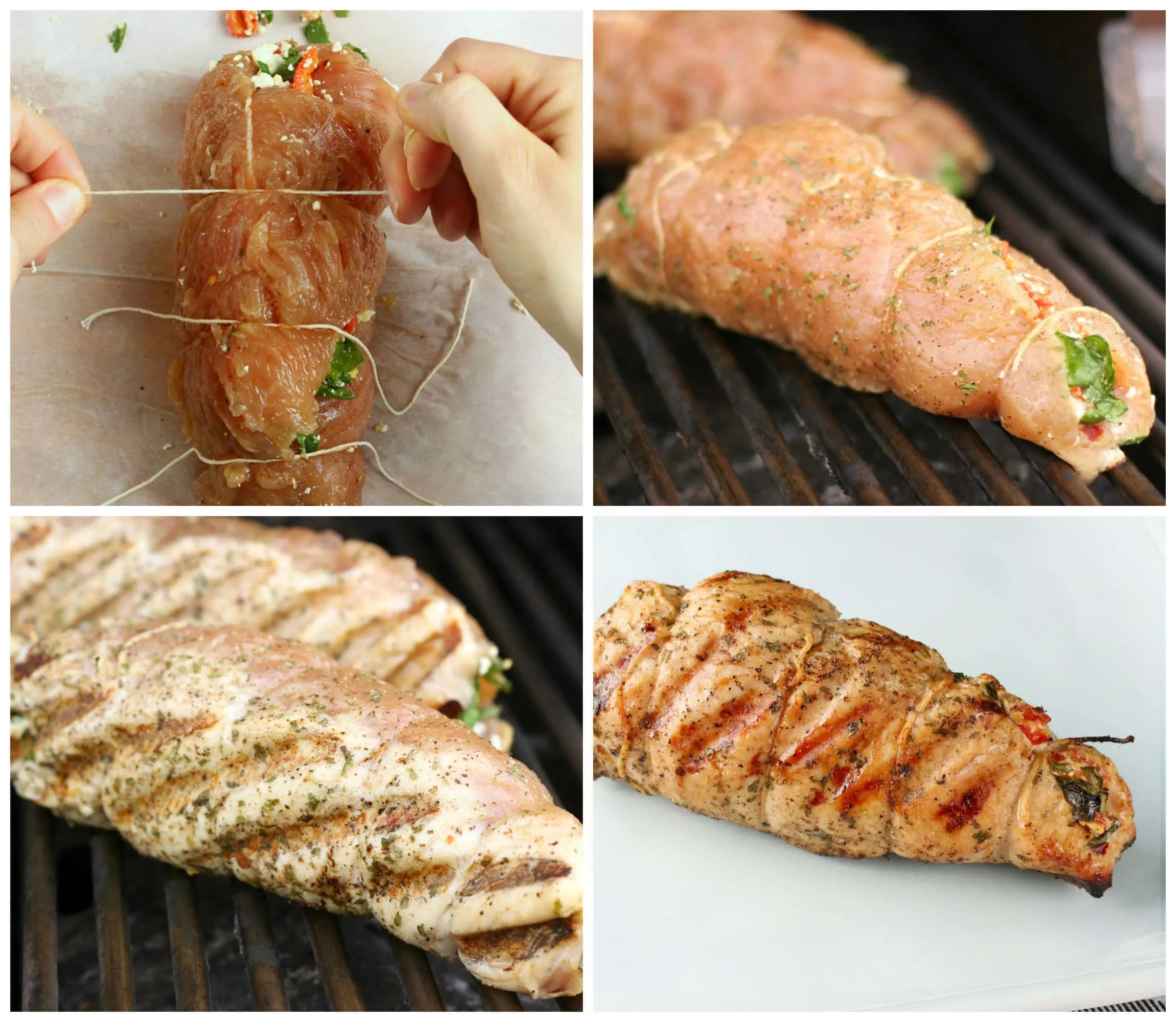 Grilled Stuffed Turkey Tenderloin