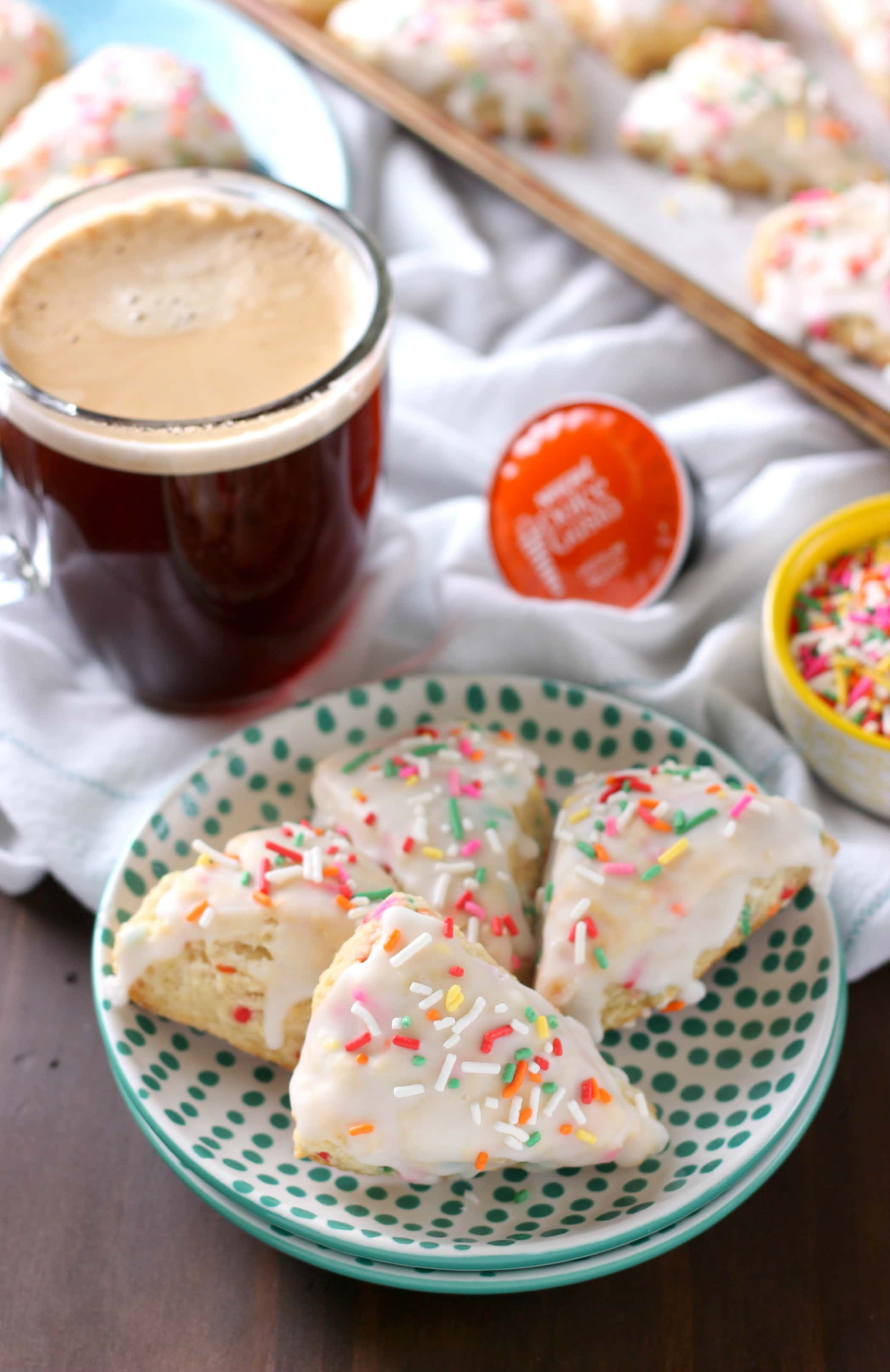 Mini Sprinkle Scones with NESCAFÉ Dolce Gusto