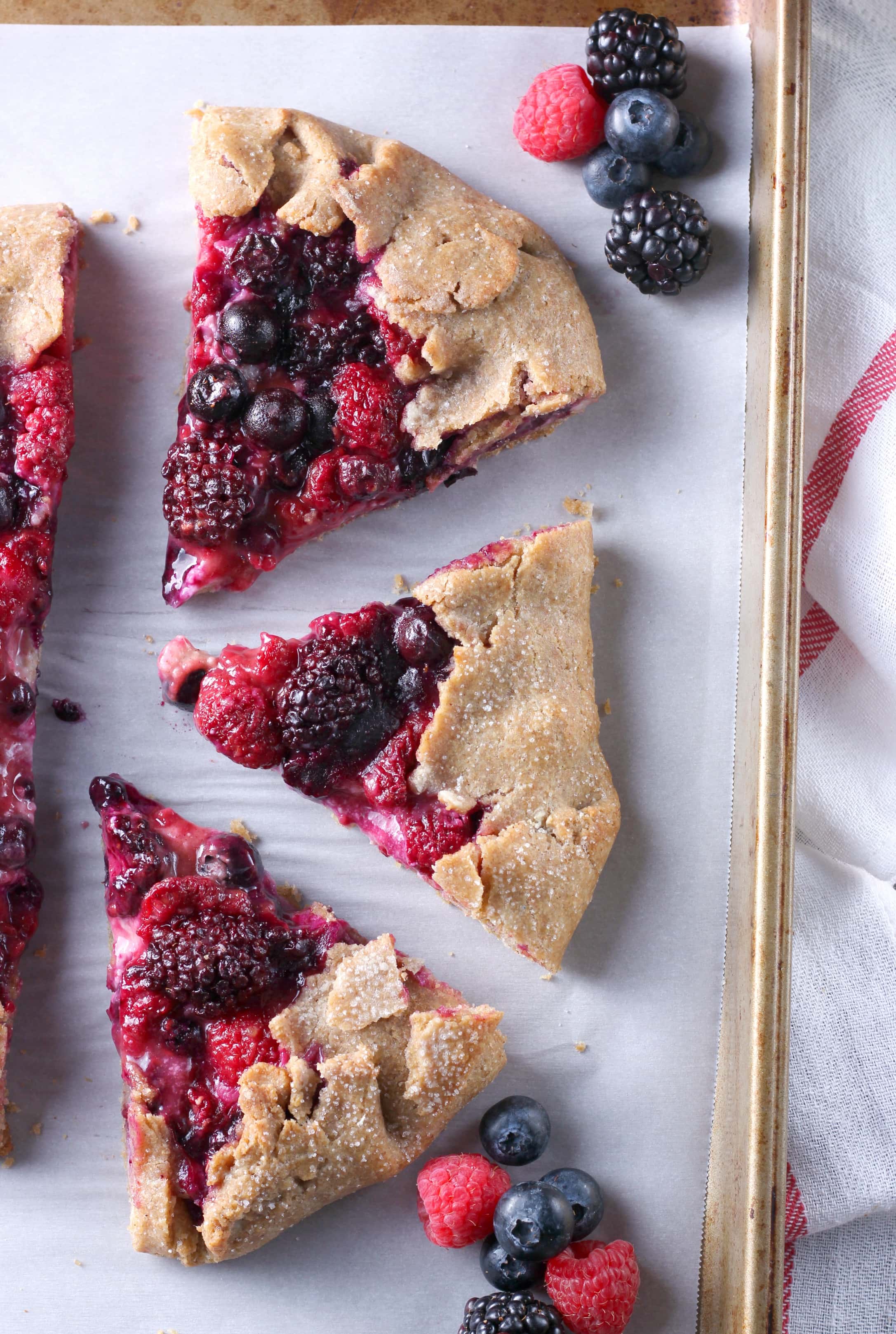 Triple Berry Cream Cheese Crostata Recipe from A Kitchen Addiction