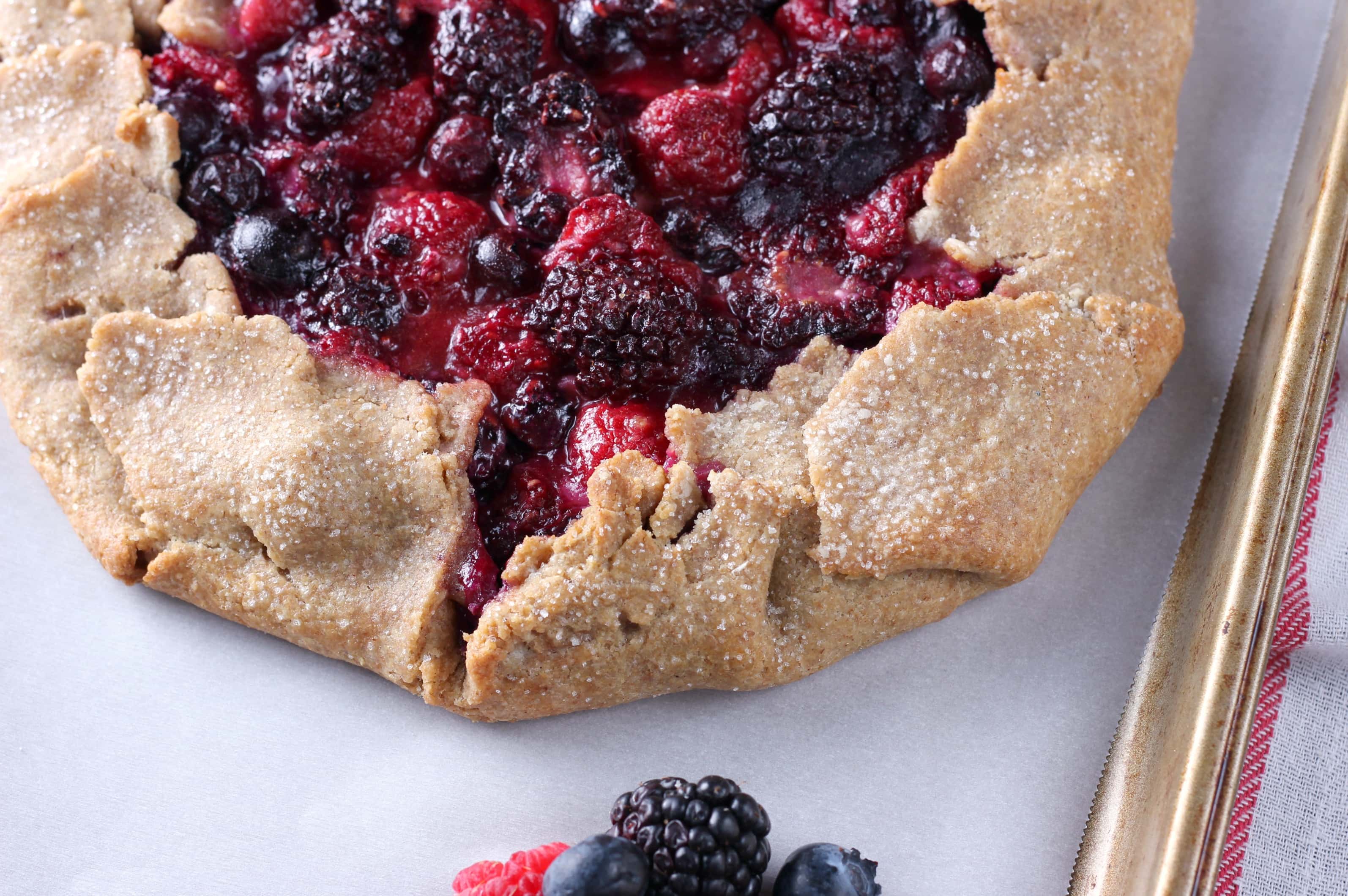 Triple Berry Cream Cheese Crostata Recipe from A Kitchen Addiction