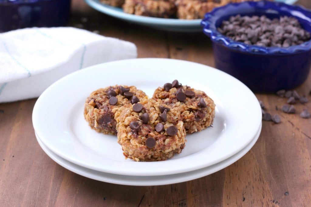 Almond Butter Chocolate Chip No Bake Cookies A Kitchen Addiction