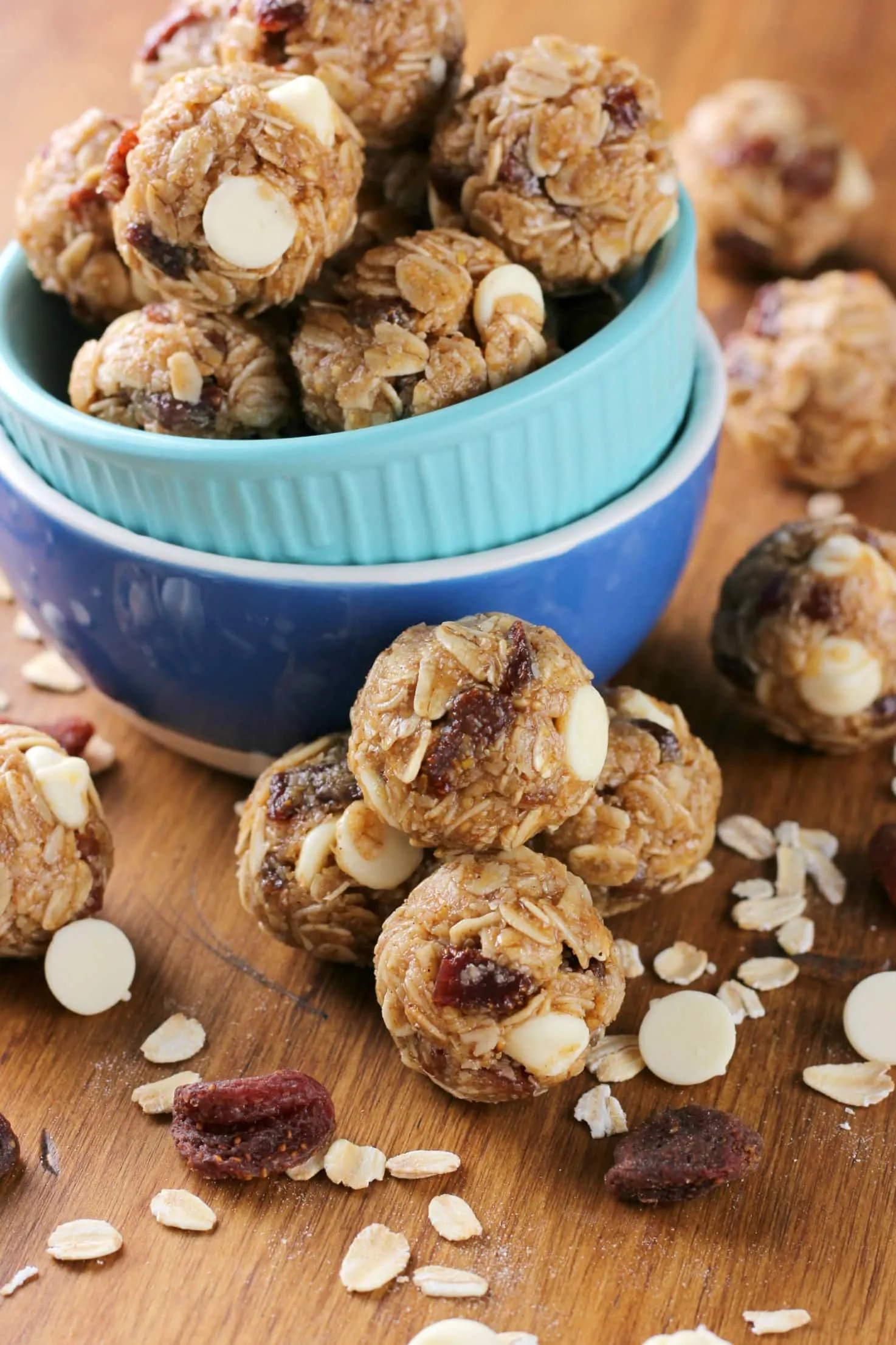 Strawberry White Chocolate Granola Bites Recipe from A Kitchen Addiction