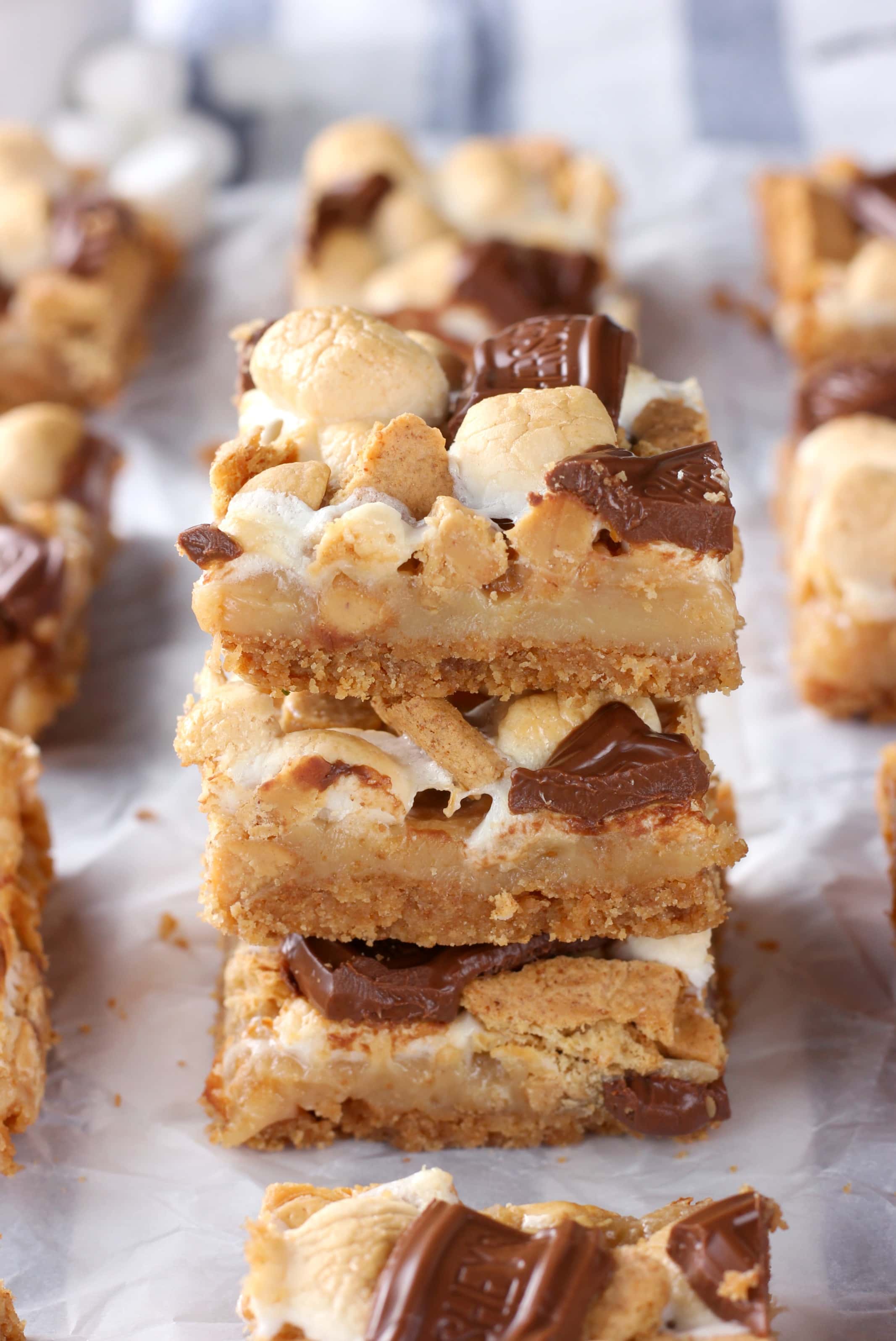 Peanut Butter S'mores Seven Layer Bars A Kitchen Addiction