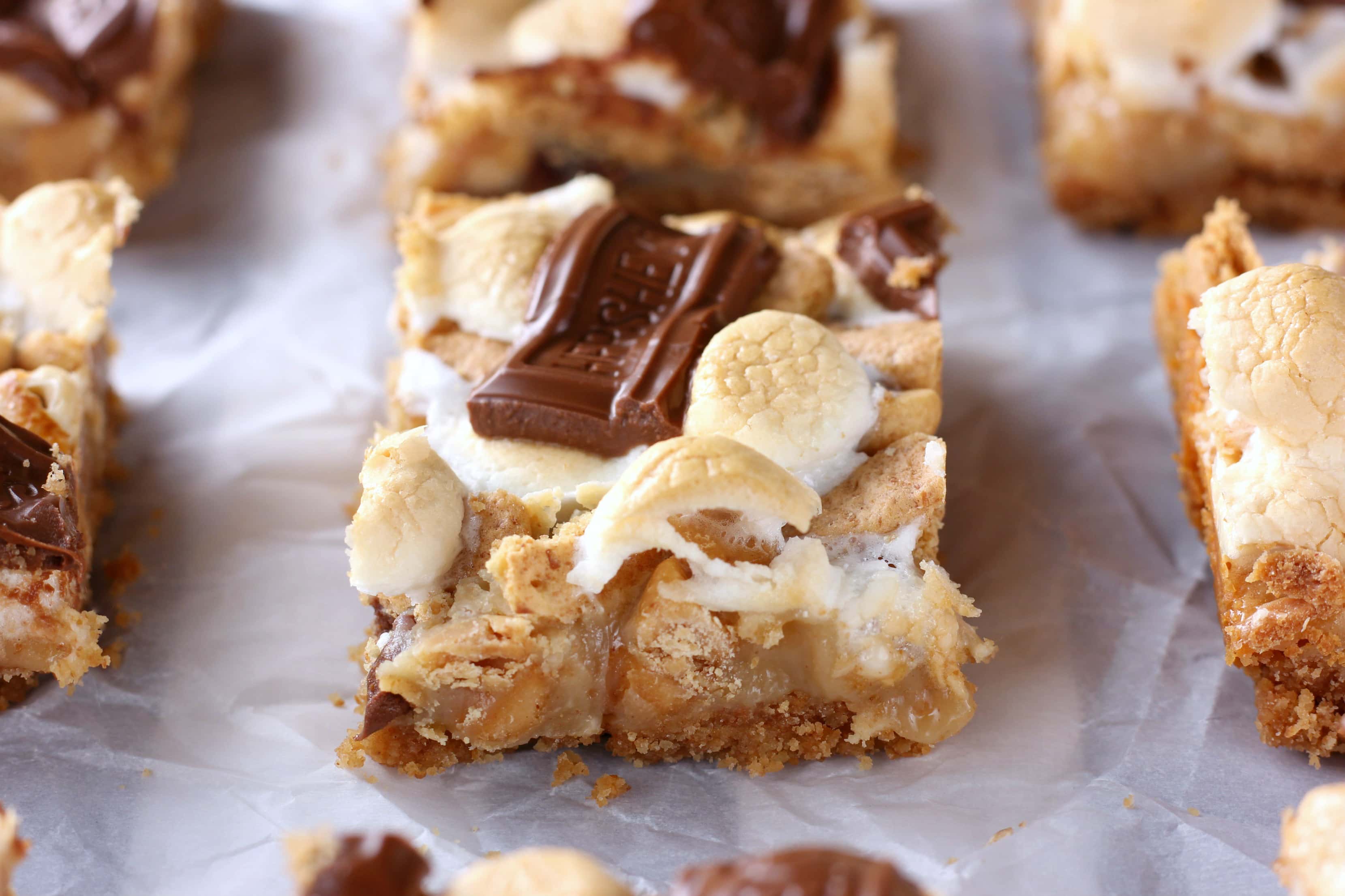 Peanut Butter S'mores Seven Layer Bars A Kitchen Addiction