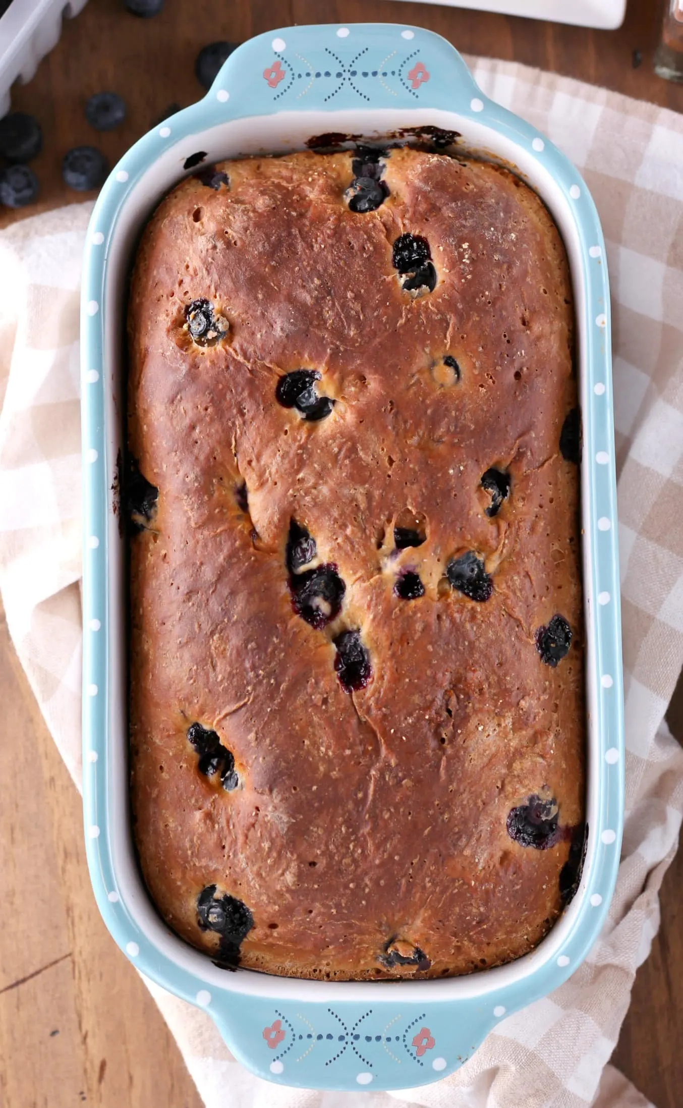 Easy Blueberry English Muffin Bread Recipe from A Kitchen Addiction