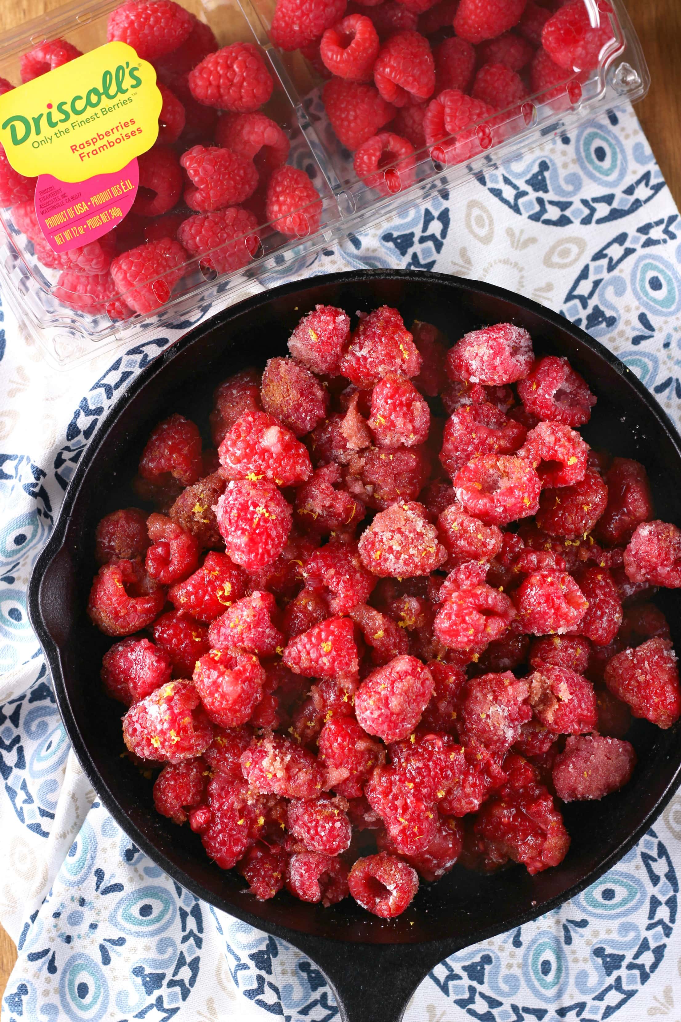 Grilled Skillet Raspberry Crisp Filling