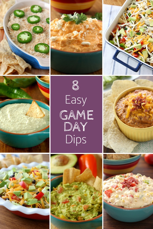 8 Easy Game Day Dip Recipes from A Kitchen Addiction