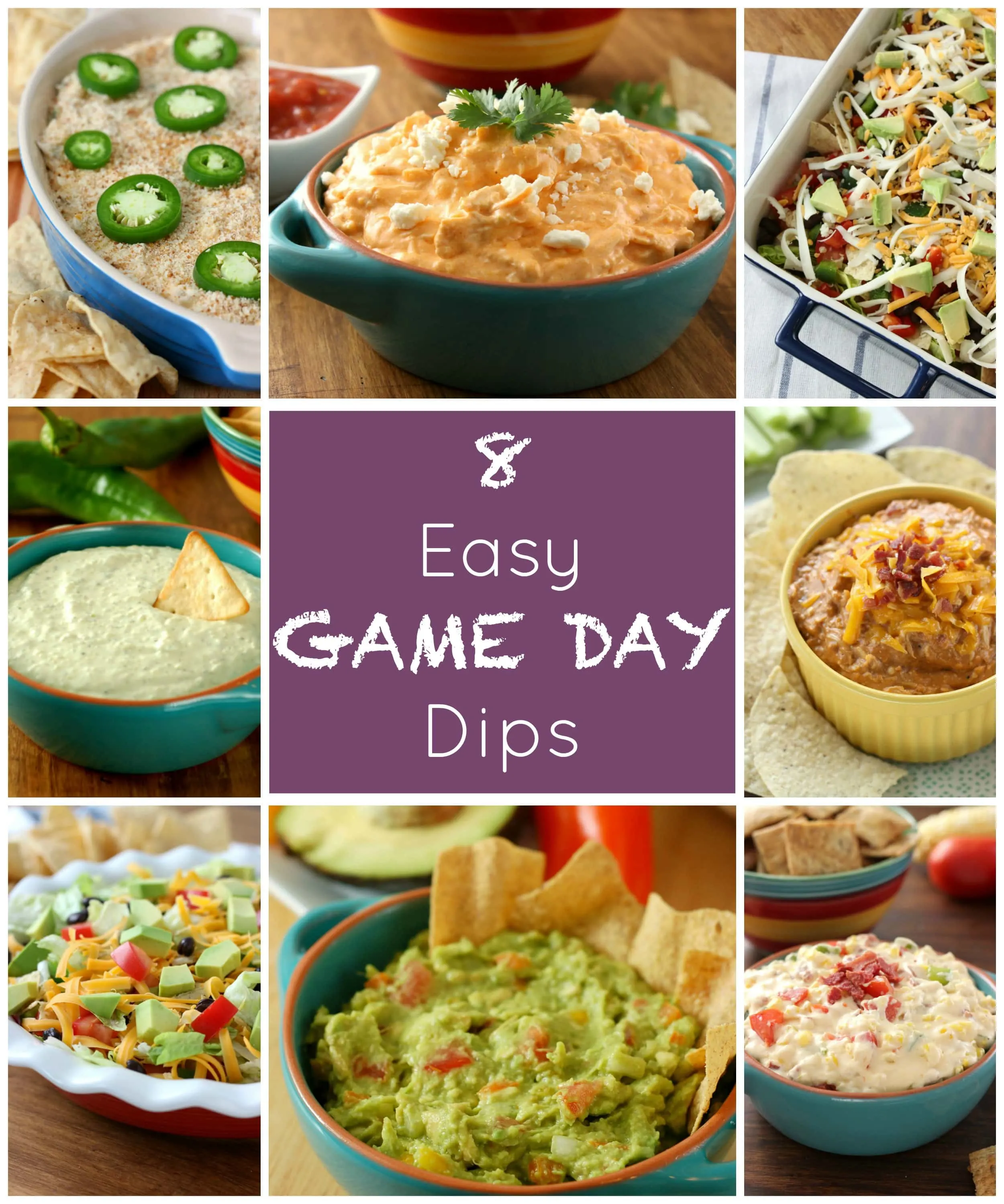 8 Easy Game Day Dips from A Kitchen Addiction