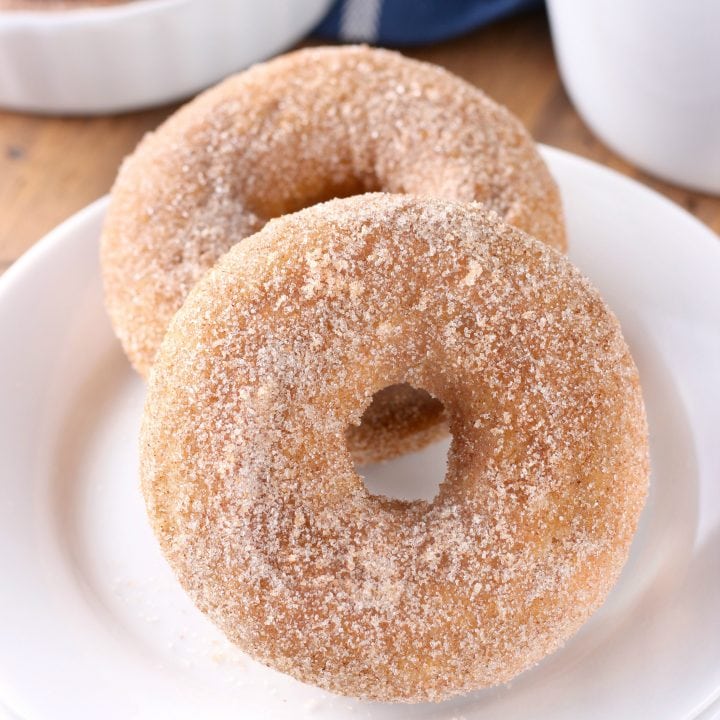 Easy Baked Pumpkin Cardamom Donuts Recipe from A Kitchen Addiction