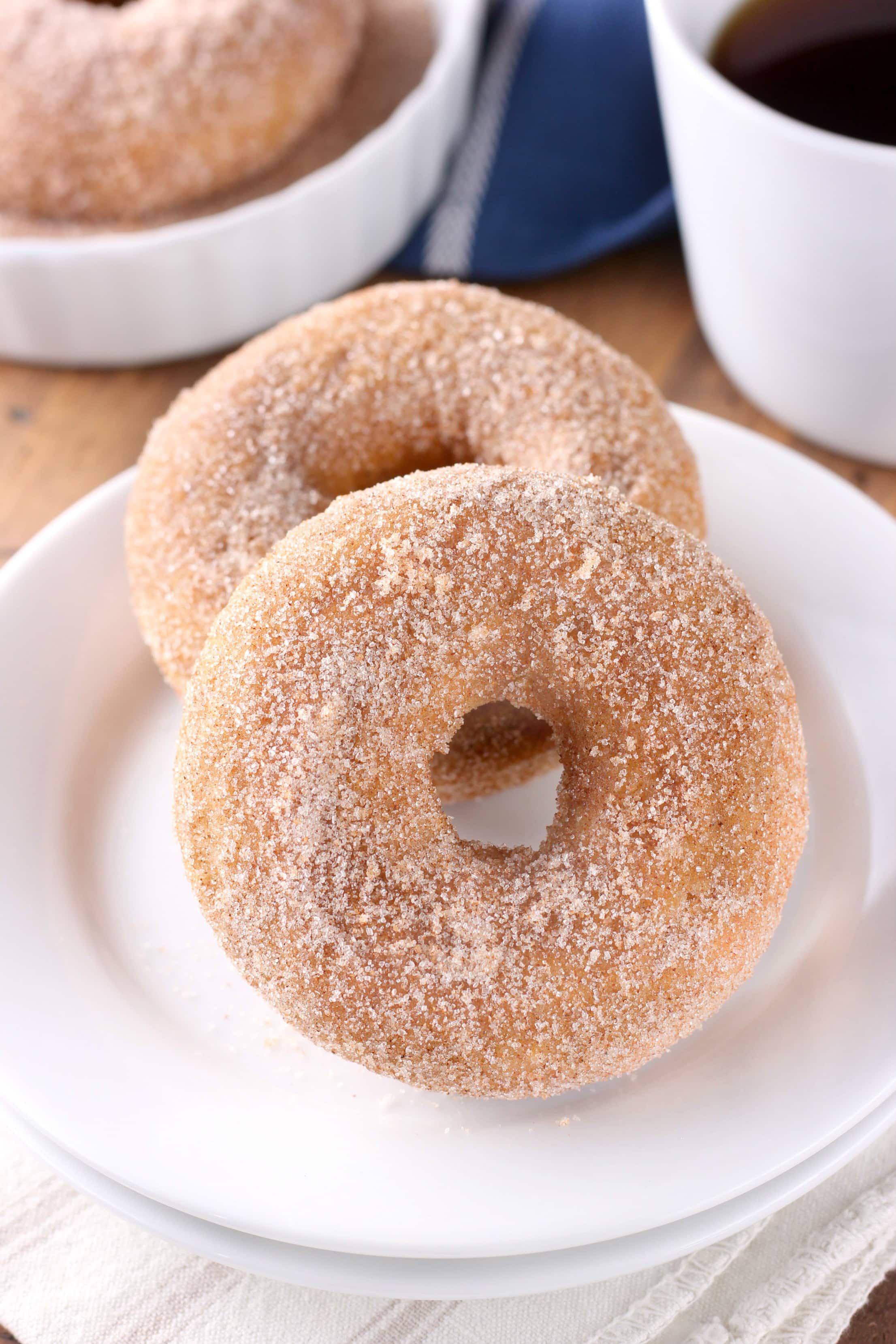 Baked Pumpkin Cardamom Donuts {Whole Wheat} - A Kitchen Addiction