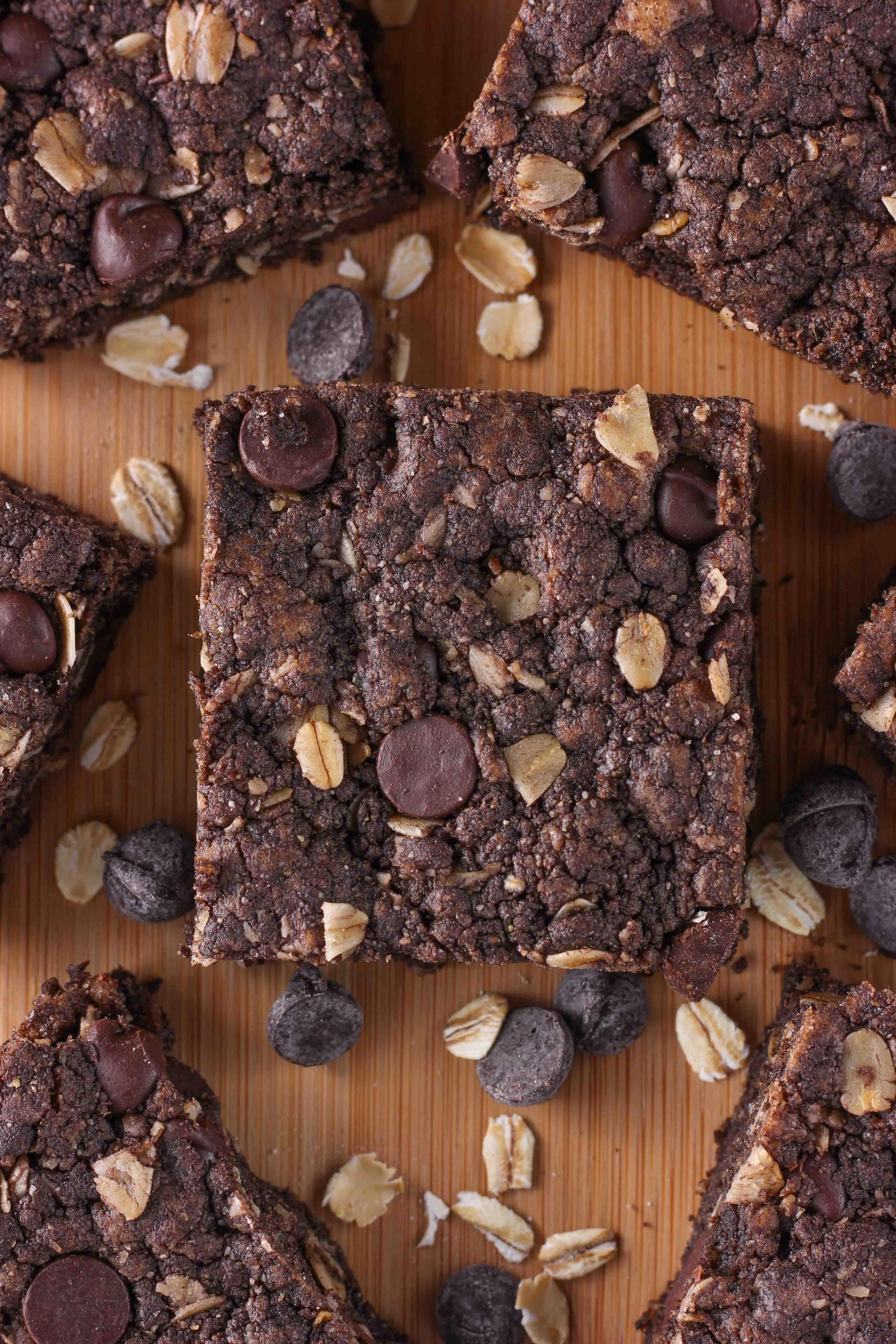 Dark Chocolate Almond Butter Bars (Whole Wheat) Recipe from A Kitchen Addiction