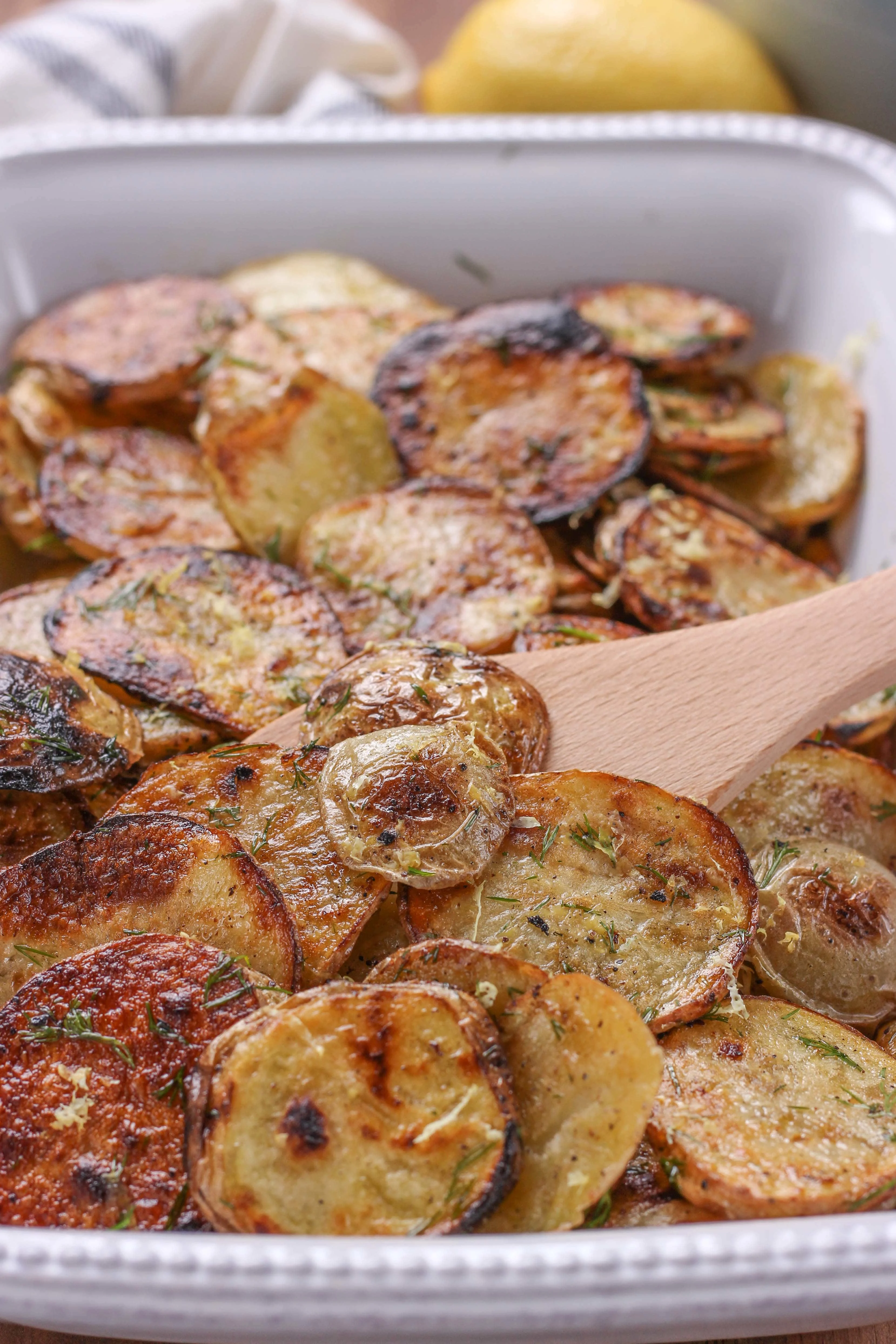 Easy Grilled Lemony Dill Potato Salad Recipe from A Kitchen Addiction