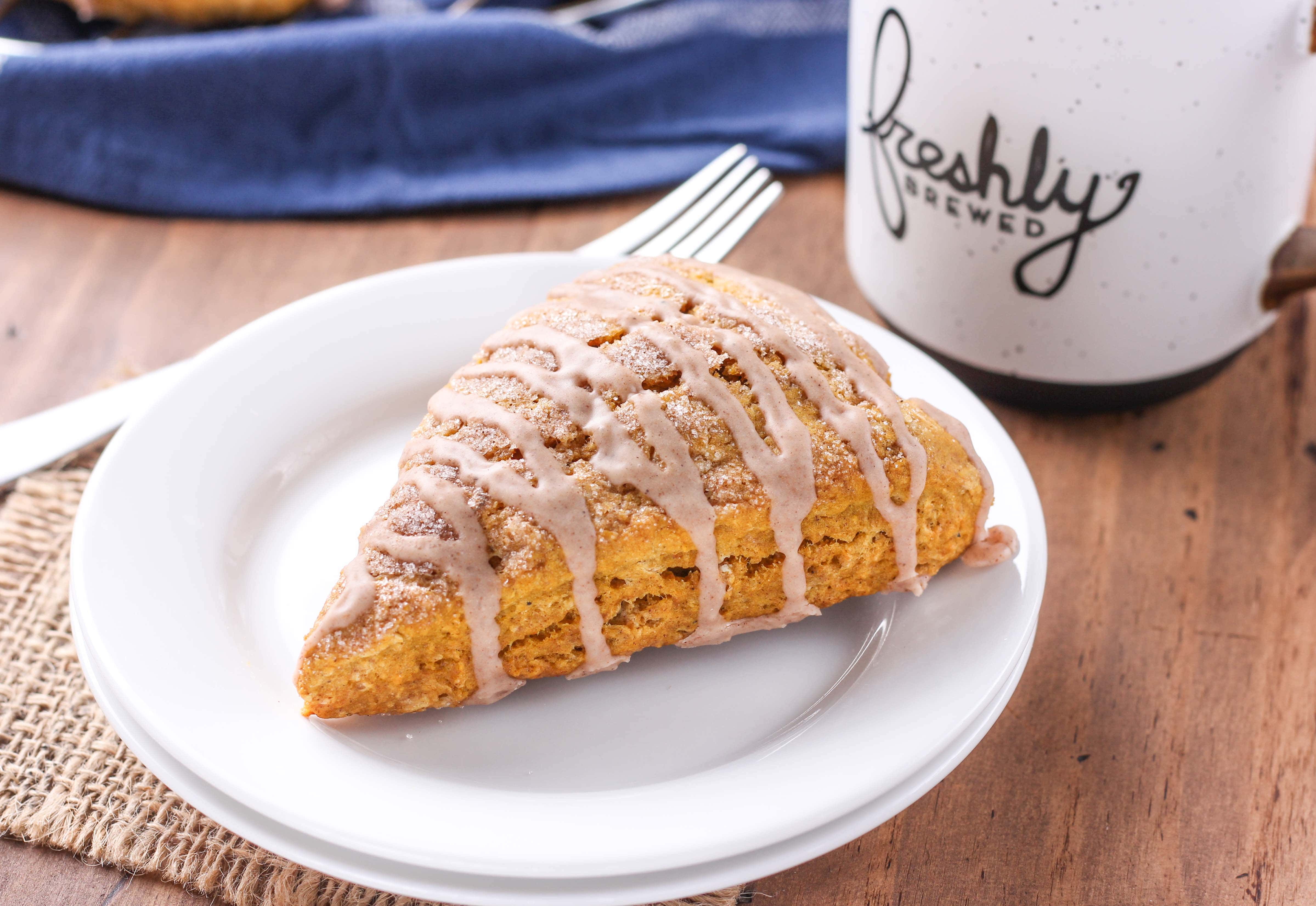 Pumpkin French Toast Scones Recipe from A Kitchen Addiction