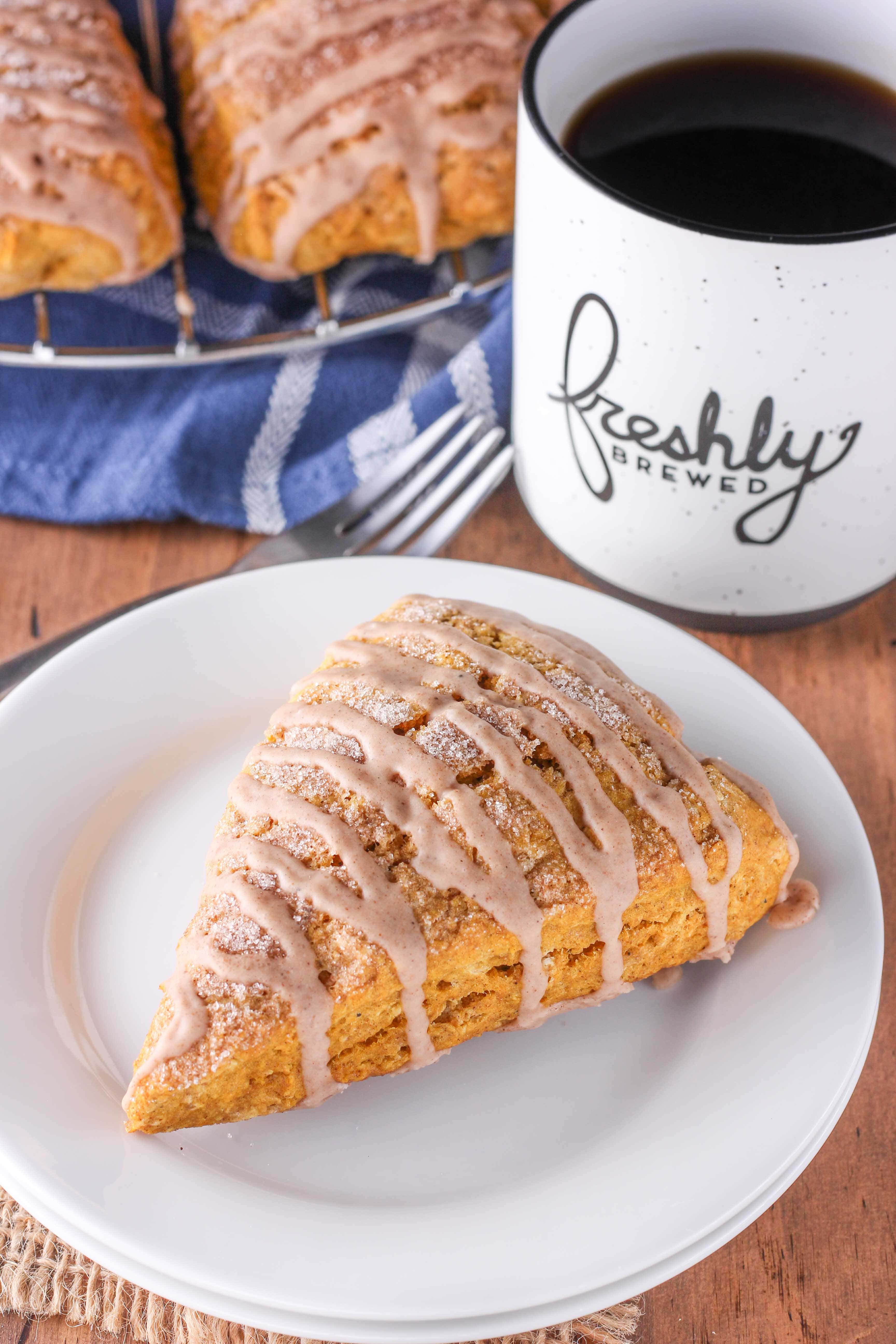 Pumpkin French Toast Scones Recipe from A Kitchen Addiction