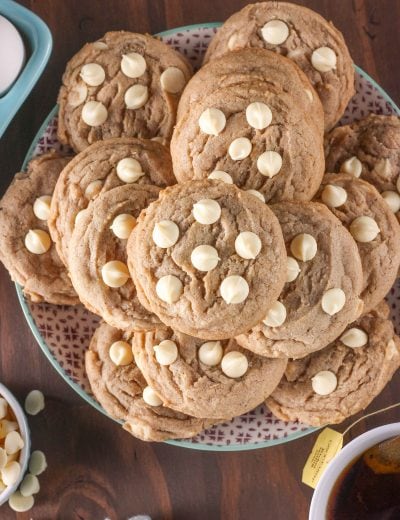 Quick and Easy White Chocolate Maple Chai Cookies Recipe from A Kitchen Addiction