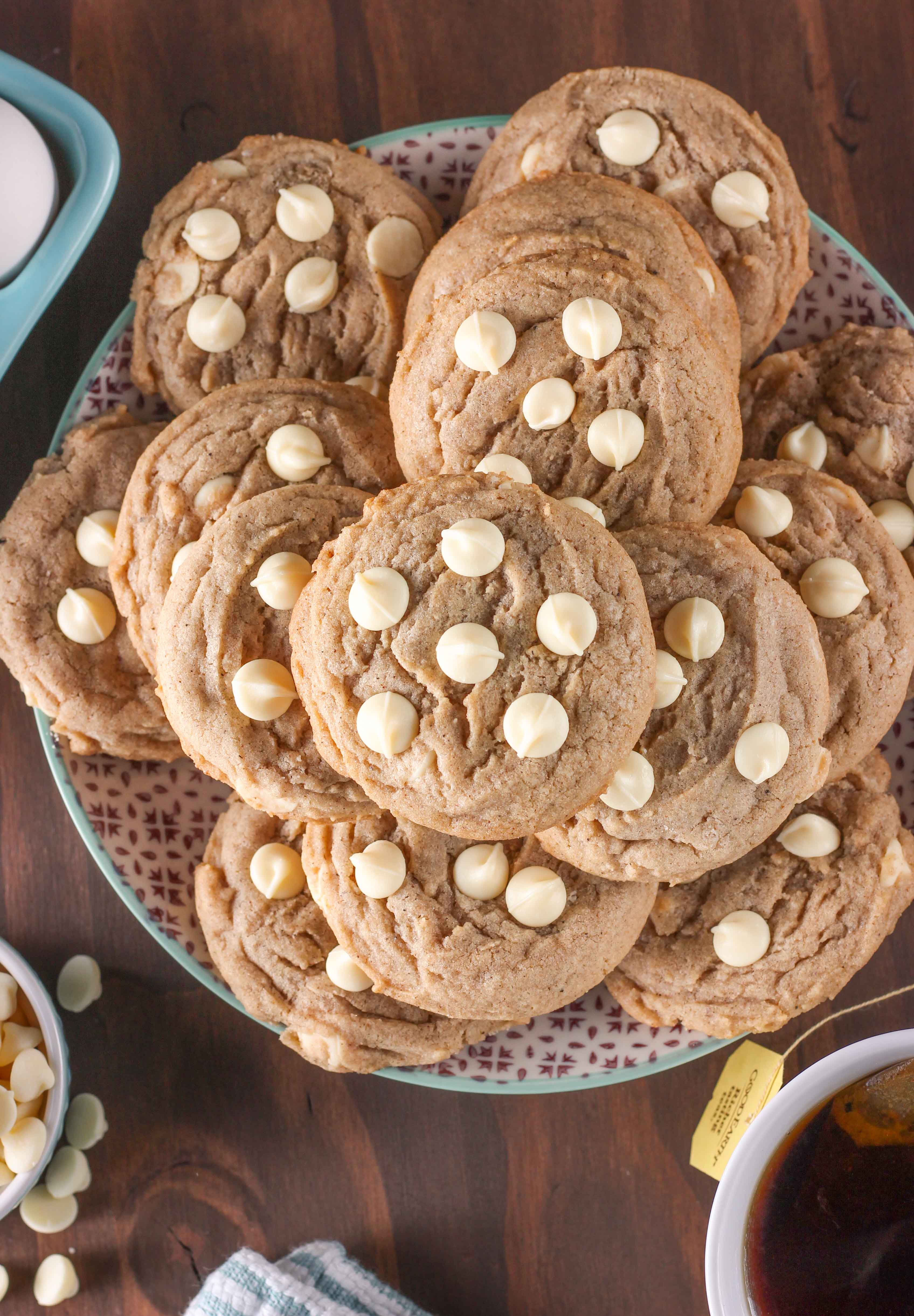 Quick and Easy White Chocolate Maple Chai Cookies Recipe from A Kitchen Addiction