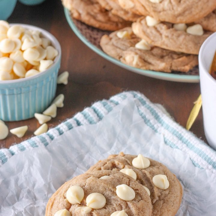 Easy White Chocolate Maple Chai Cookies Recipe from A Kitchen Addiction