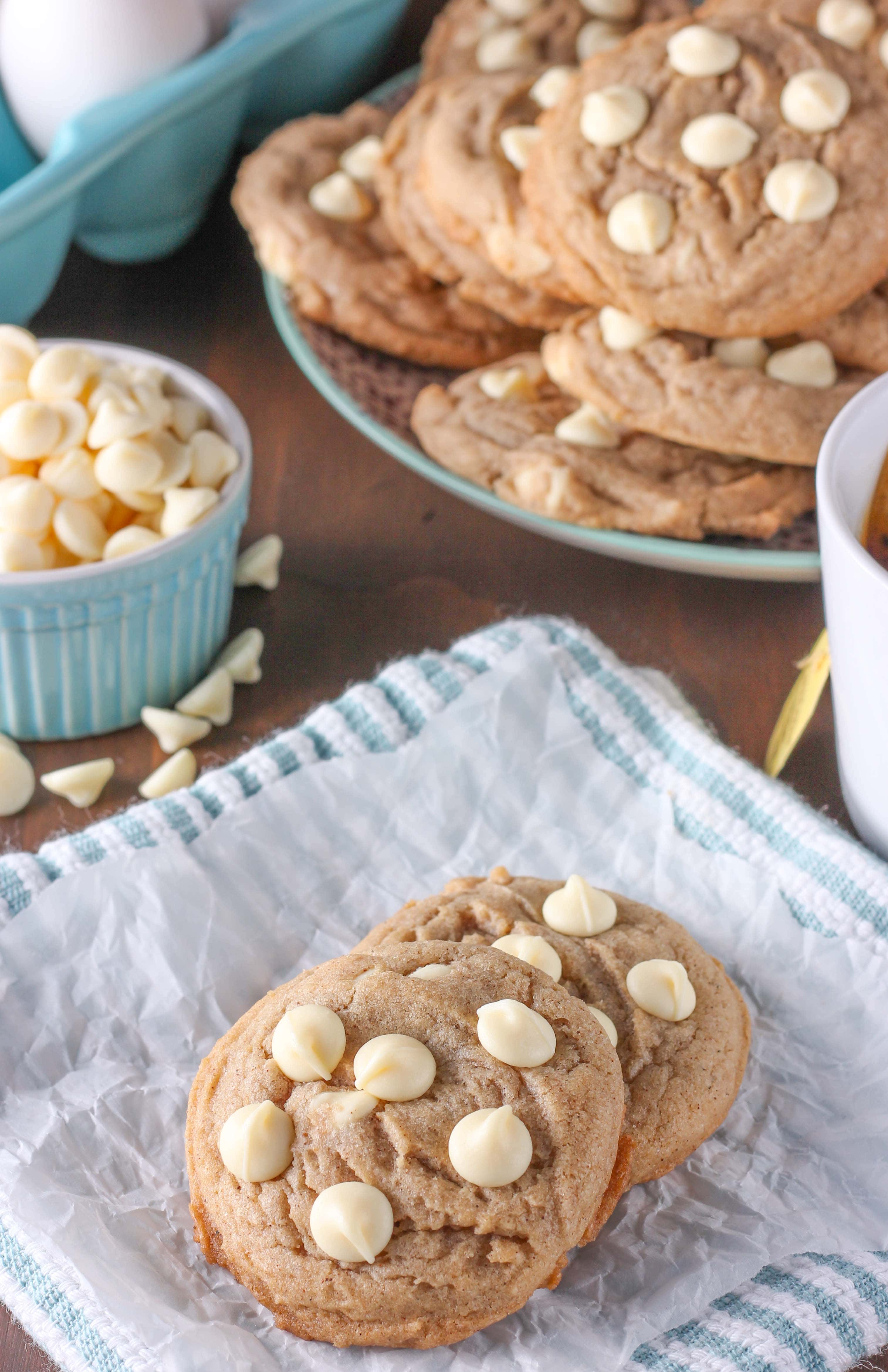 White Chocolate Maple Chai Cookies - A Kitchen Addiction